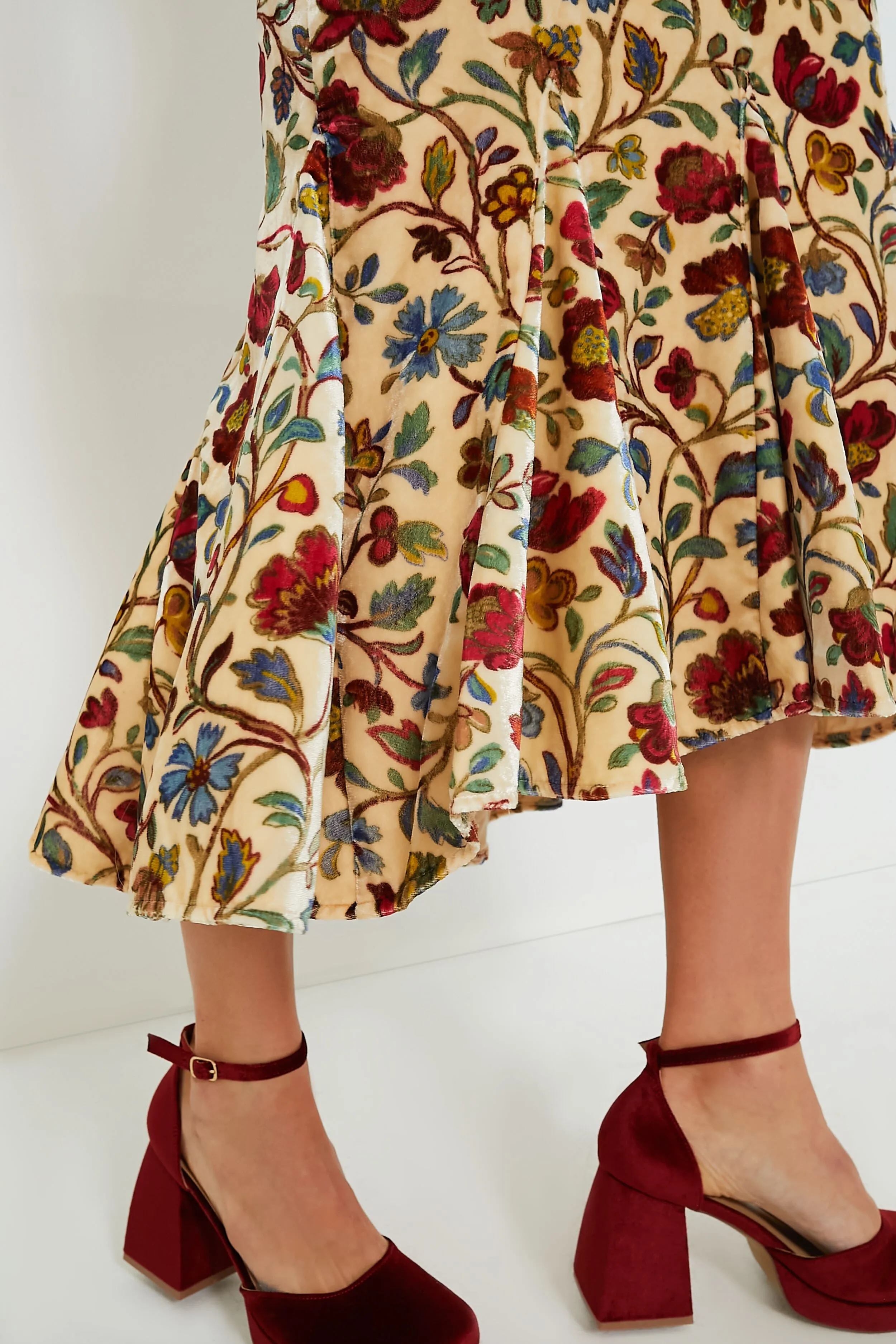 Cream Vichy Rose Arabella Midi Dress sold by Tuckernuck product image thumbnail 5