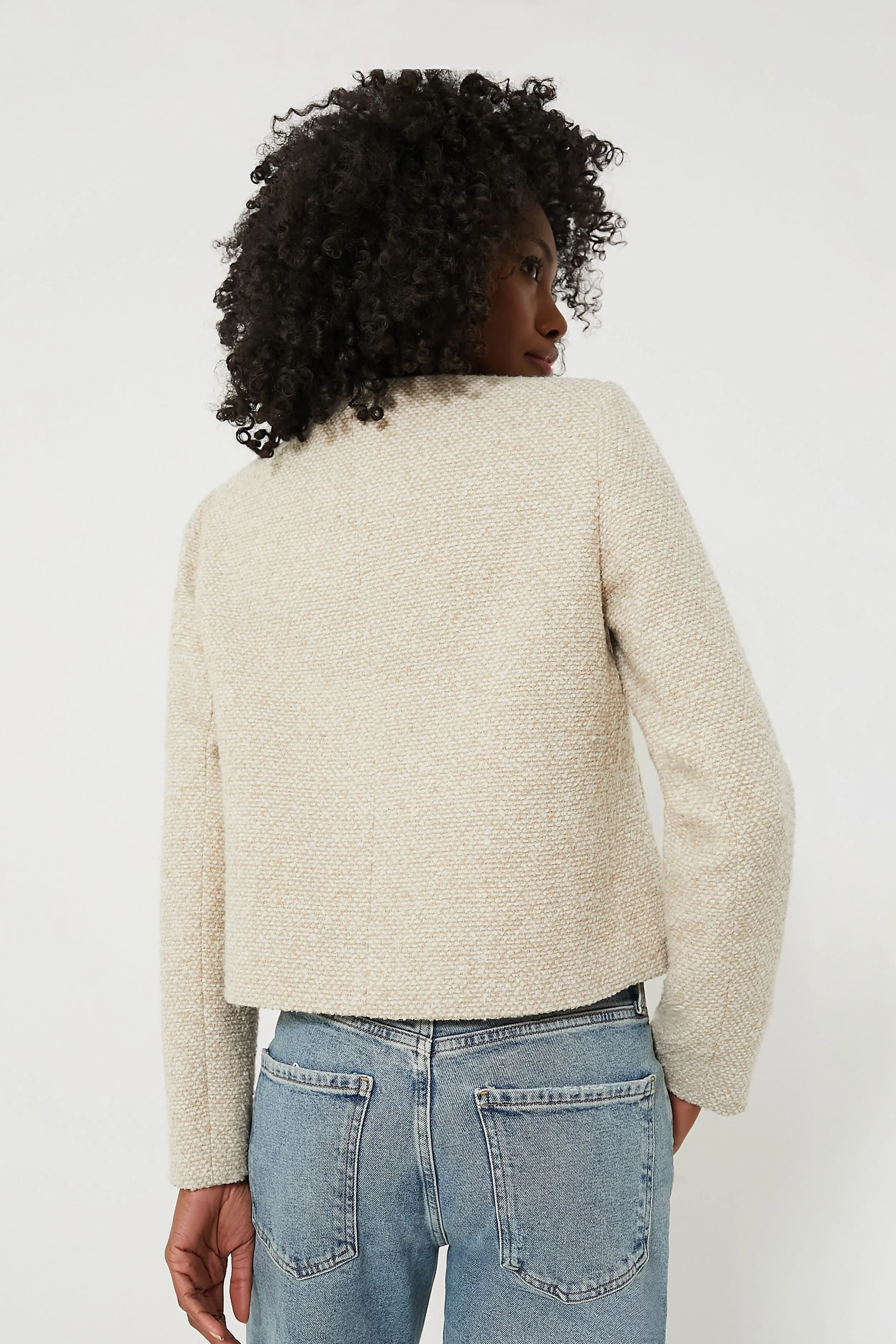 Heathered Stone Tweed Marais Jacket sold by Tuckernuck product image thumbnail 4