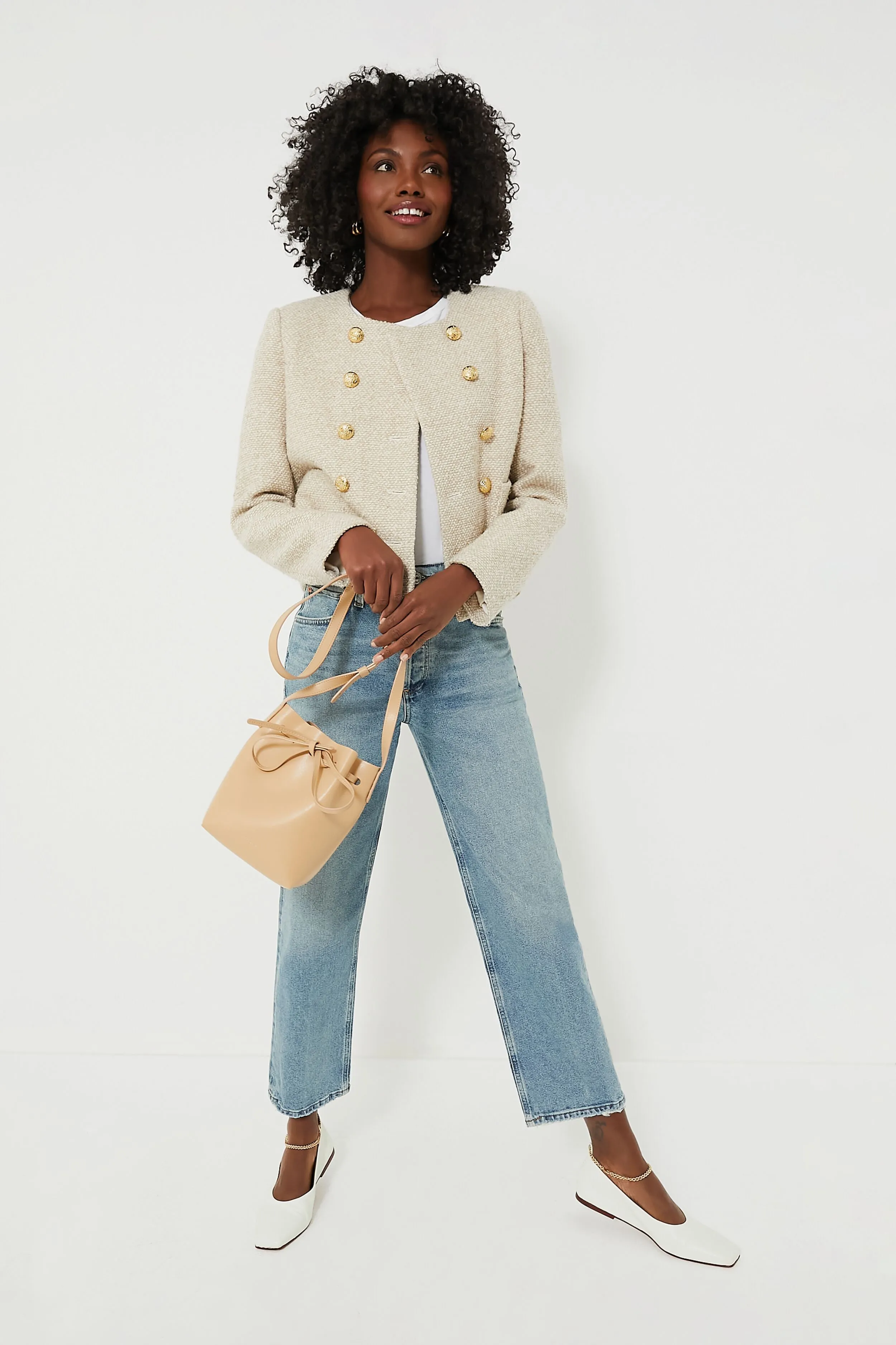 Heathered Stone Tweed Marais Jacket sold by Tuckernuck product image thumbnail 2