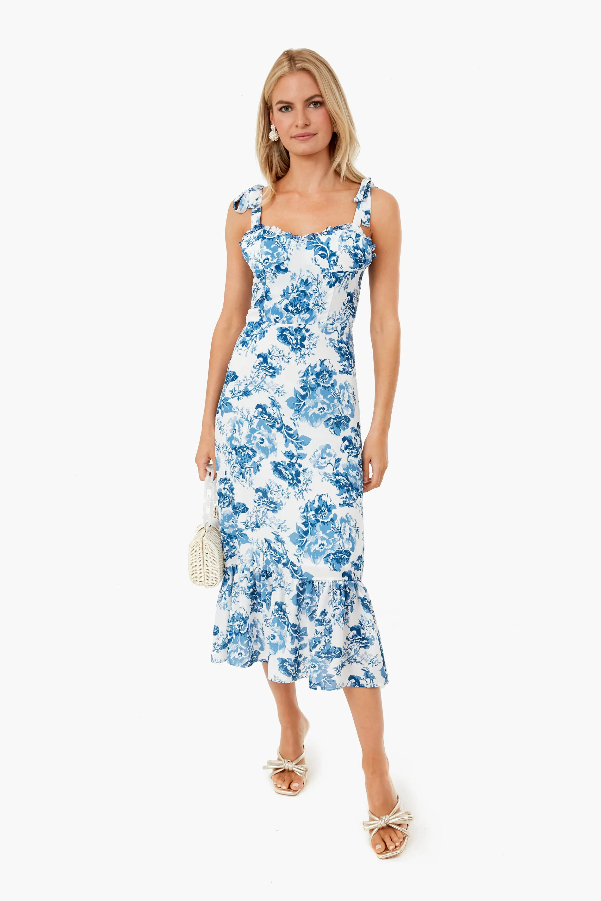 Blue Floral Toile De Jouy sold by Tuckernuck product image thumbnail 2