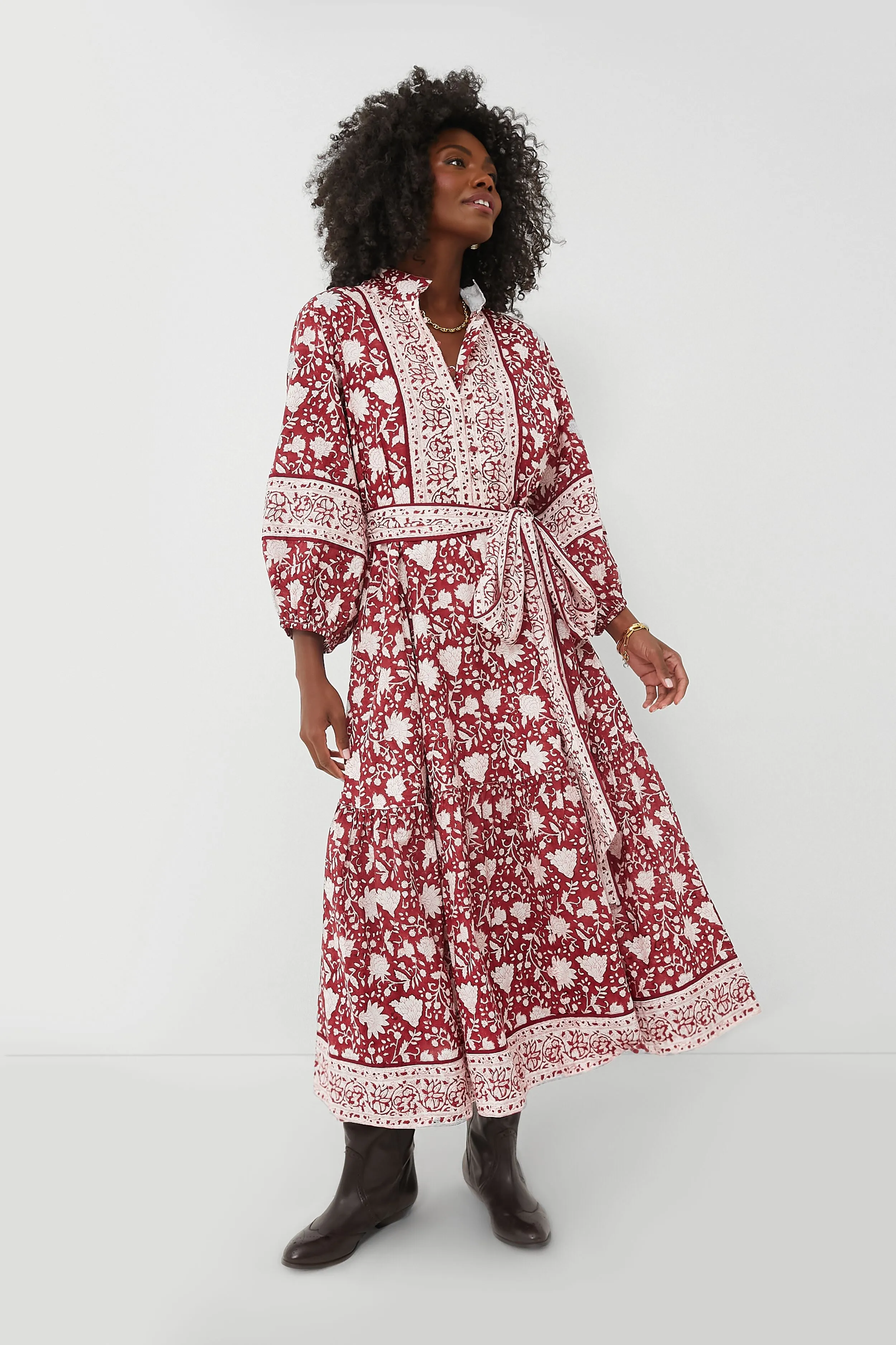 Exclusive Red Flounce Dress sold by Tuckernuck