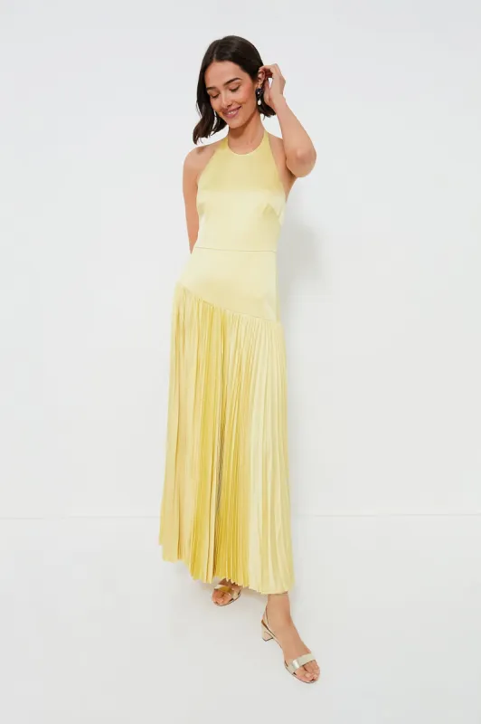 Pale Yellow Saab Dress sold by Tuckernuck