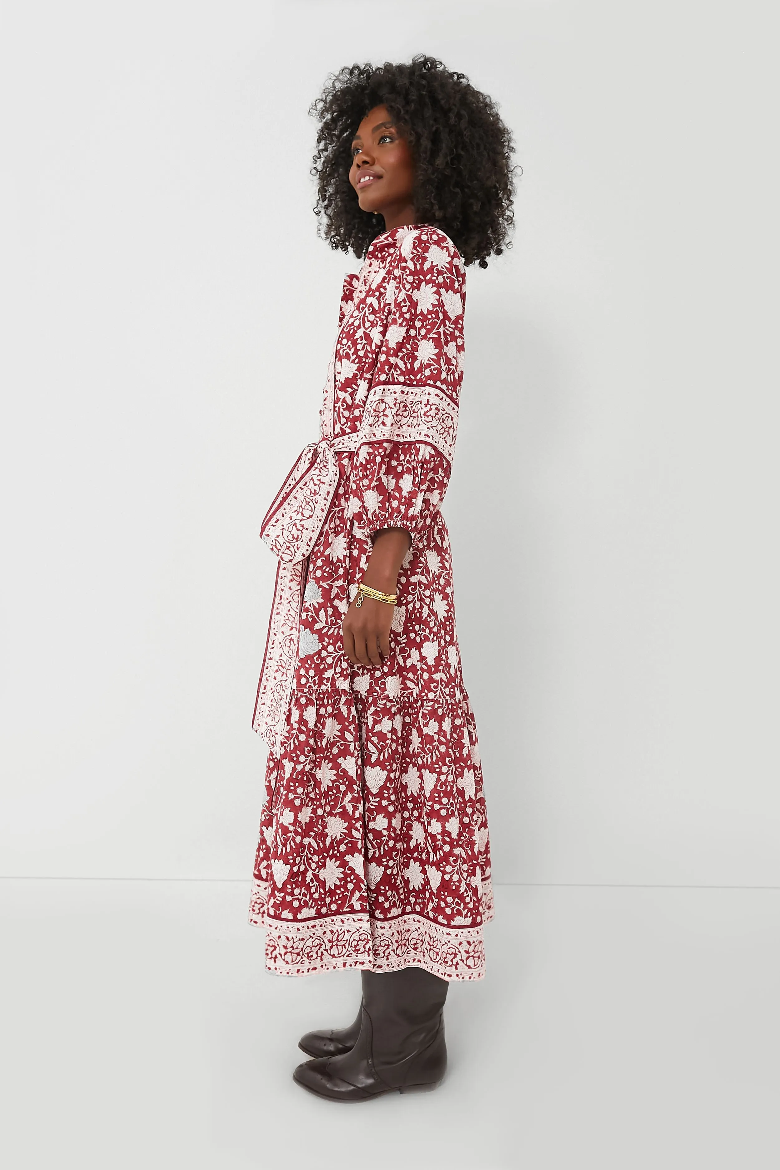 Exclusive Red Flounce Dress sold by Tuckernuck product image thumbnail 3