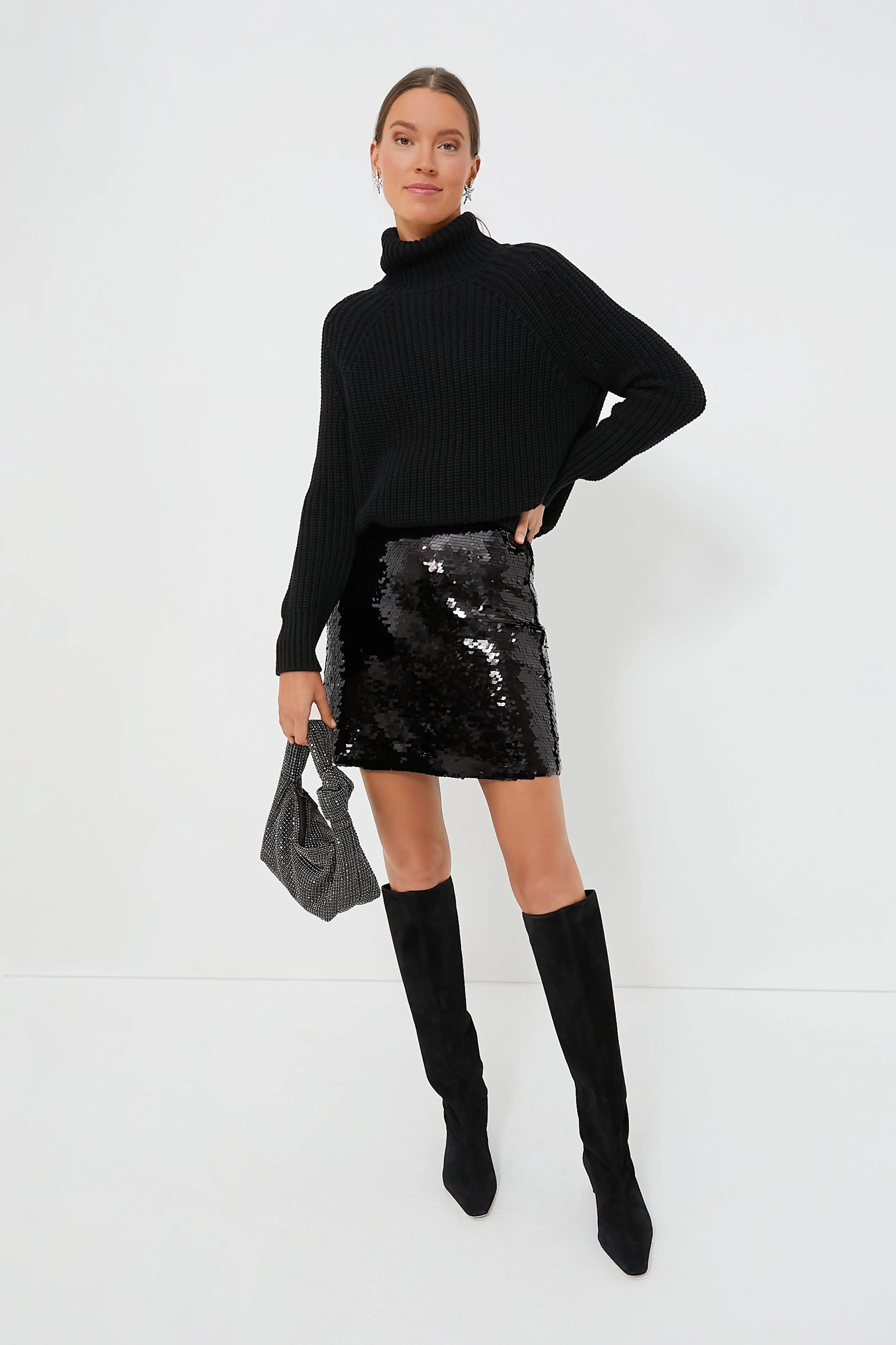 Black Zolla Sequin Skirt sold by Tuckernuck product image thumbnail 2