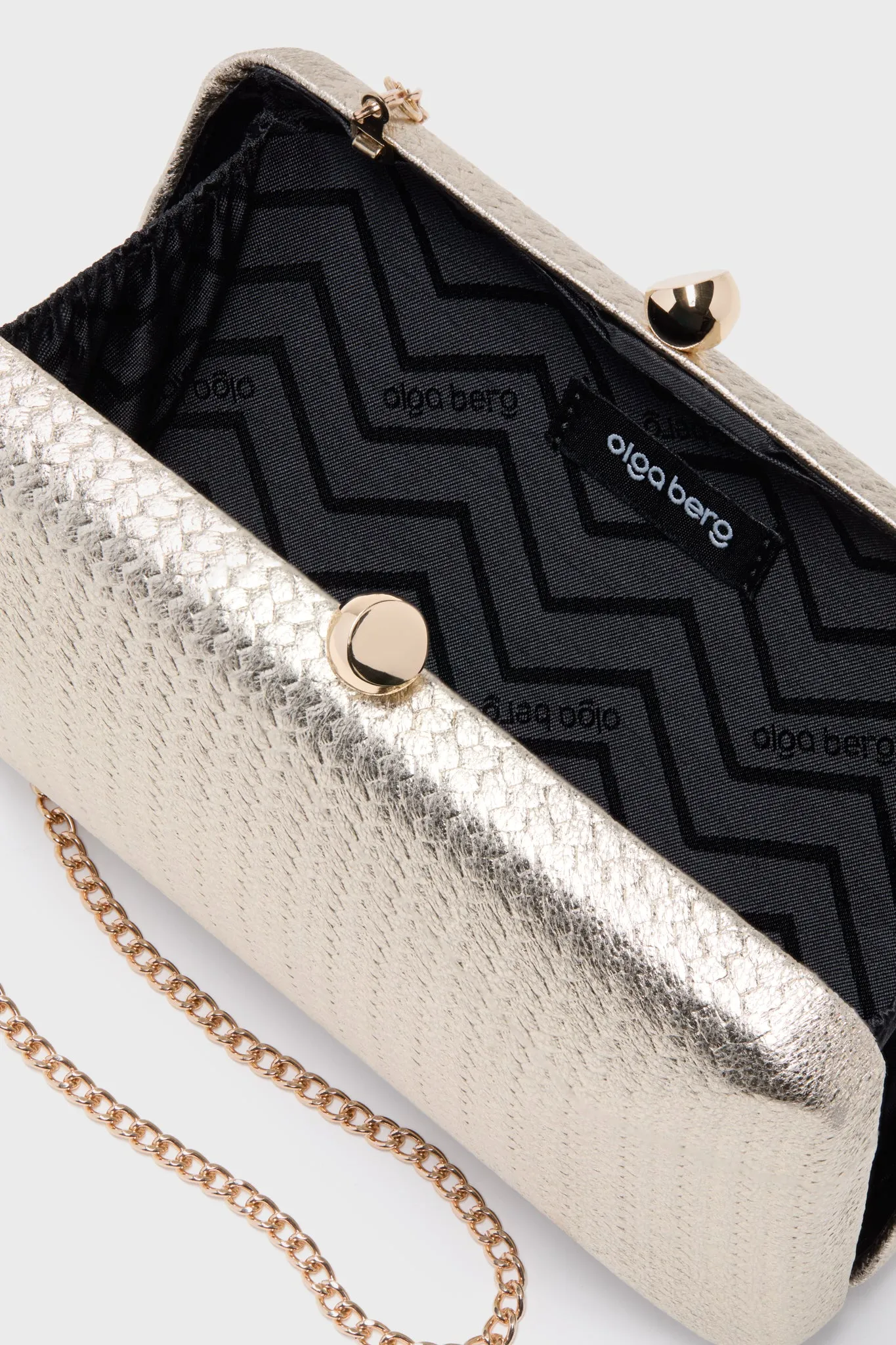 Gold Chica Metallic Textured Clutch sold by Tuckernuck product image thumbnail 5