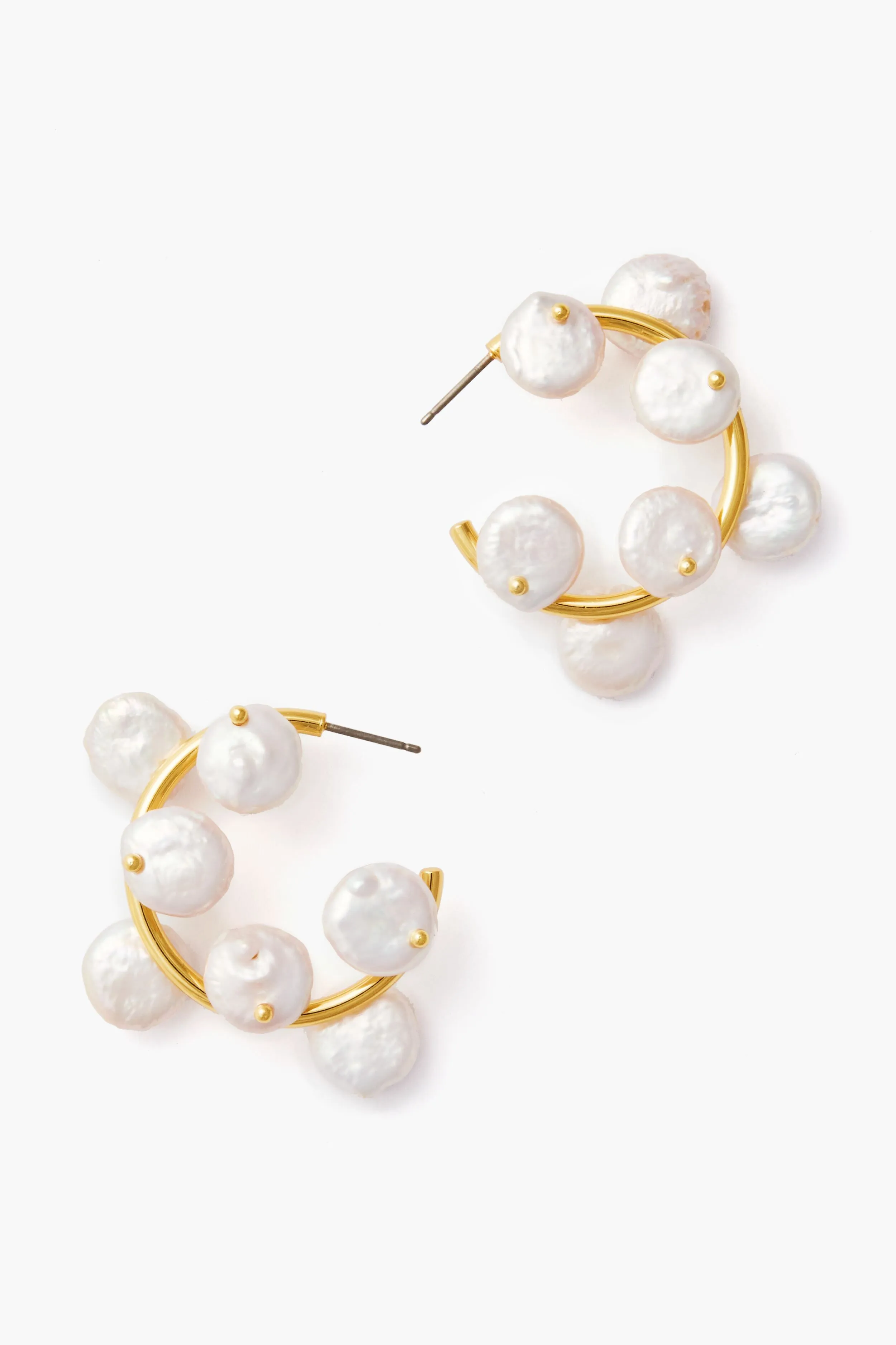 Freshwater Pearl Hoop Earrings sold by Tuckernuck