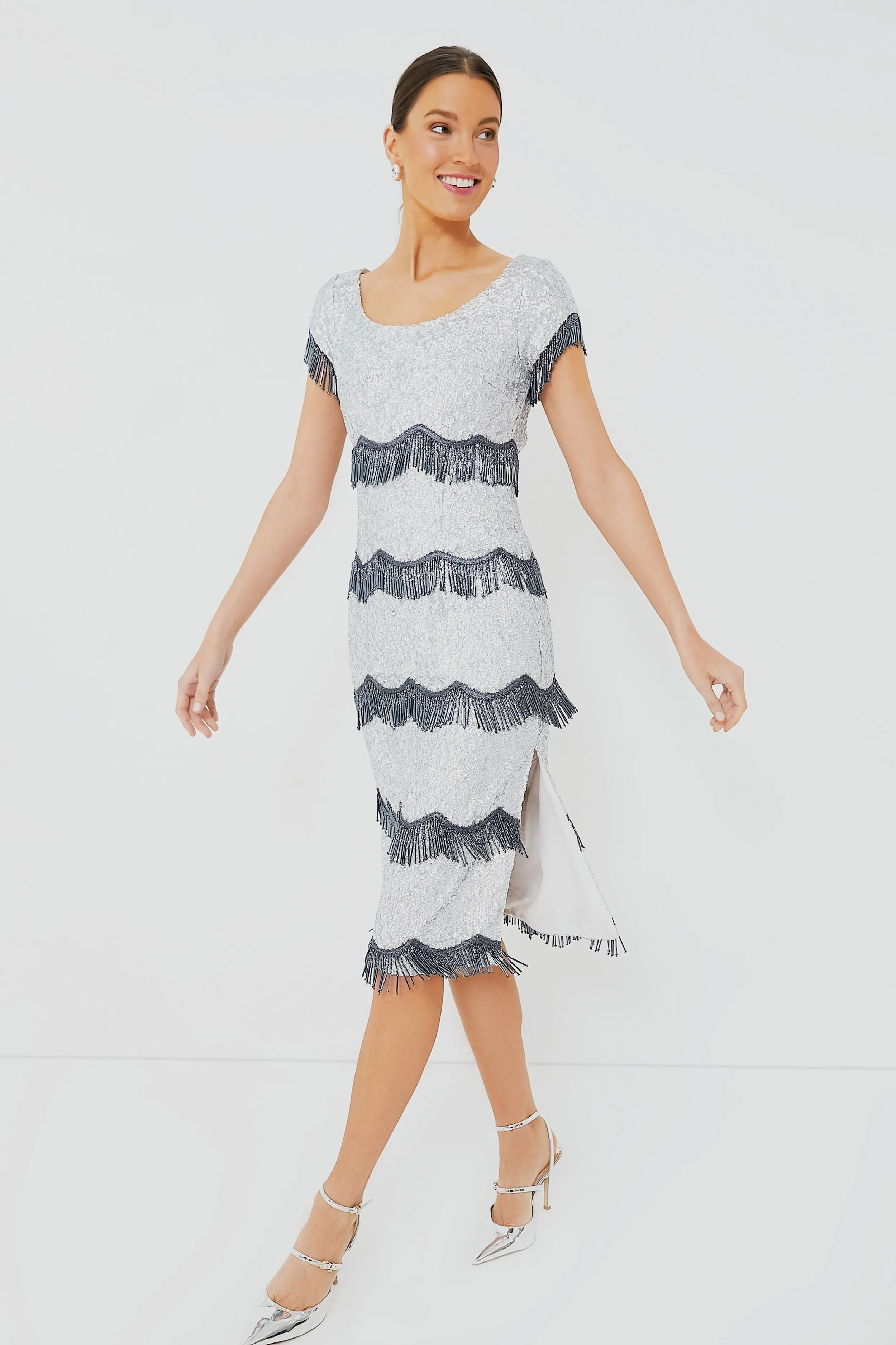 Silver Octavia Dress sold by Tuckernuck