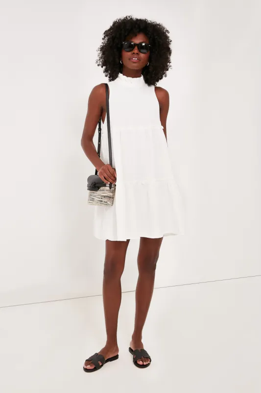 White Lightweight Gauze Morgan Dress sold by Tuckernuck