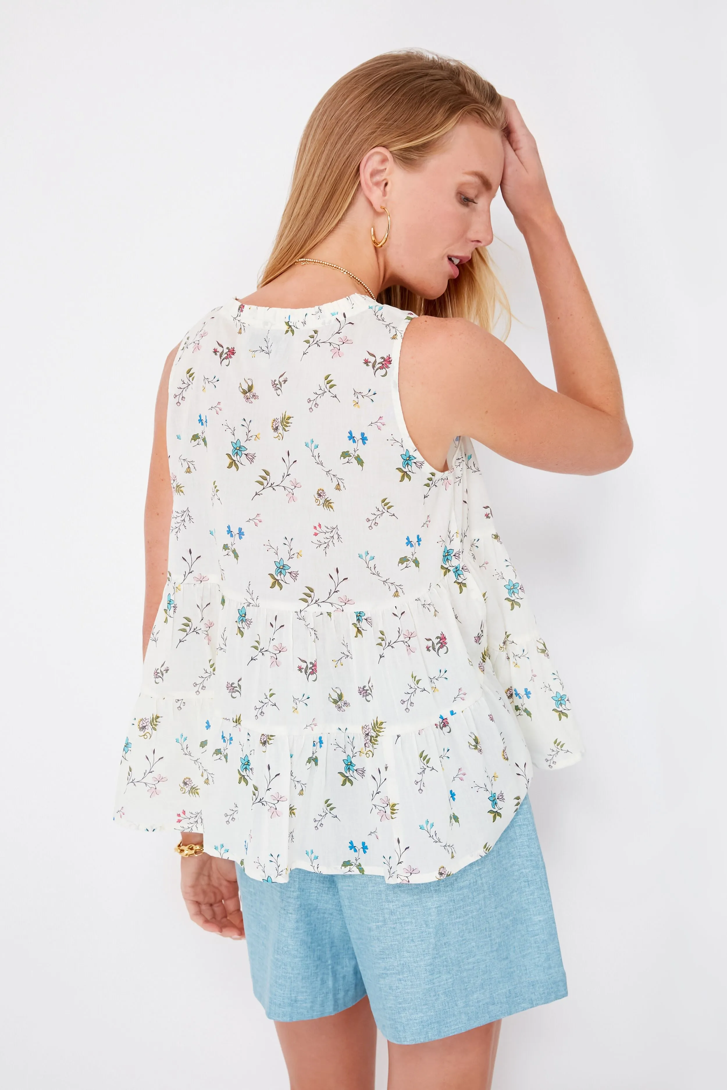 First Blooms Sleeveless Salty Paloma Top sold by Tuckernuck product image thumbnail 4