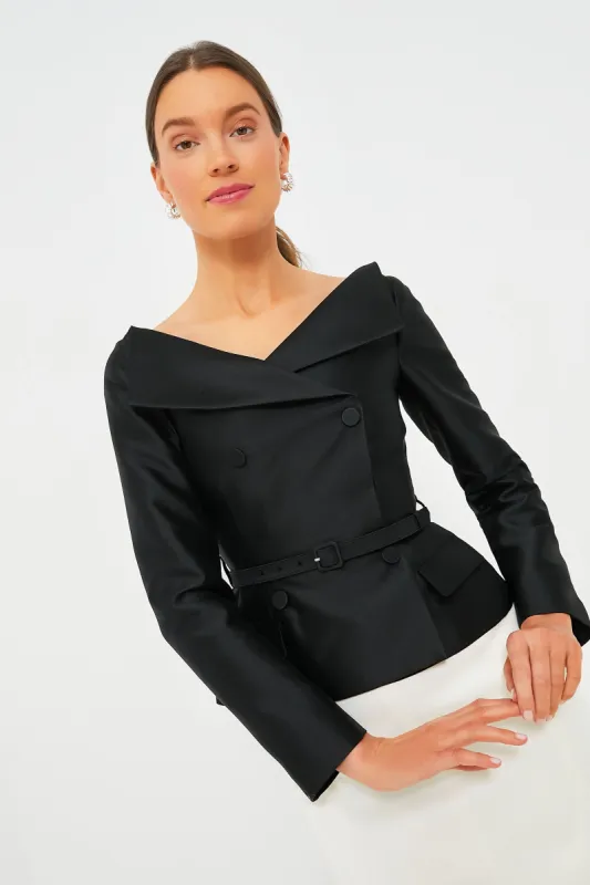 Black Taffeta Jacket sold by Tuckernuck