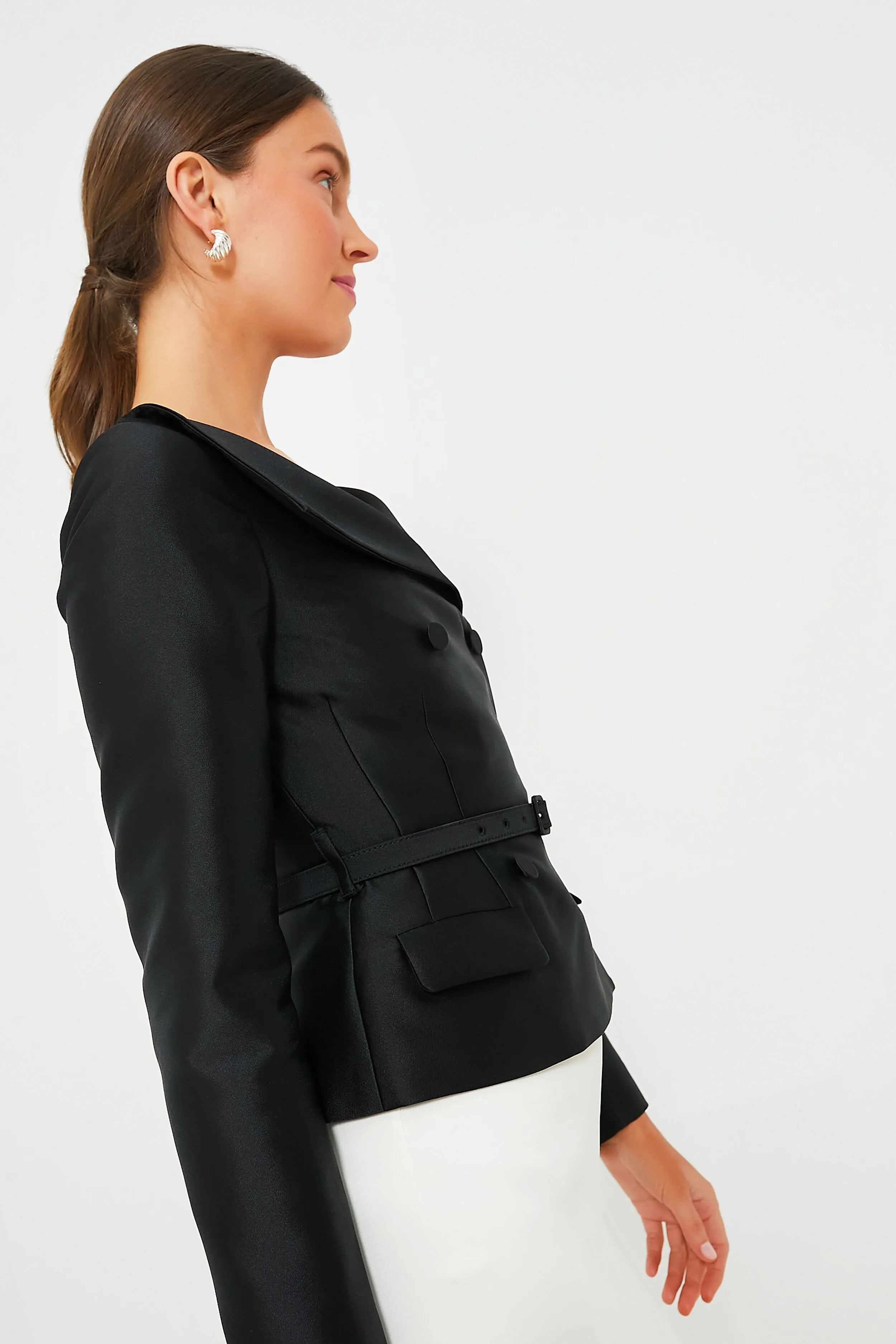 Black Taffeta Jacket sold by Tuckernuck product image thumbnail 3
