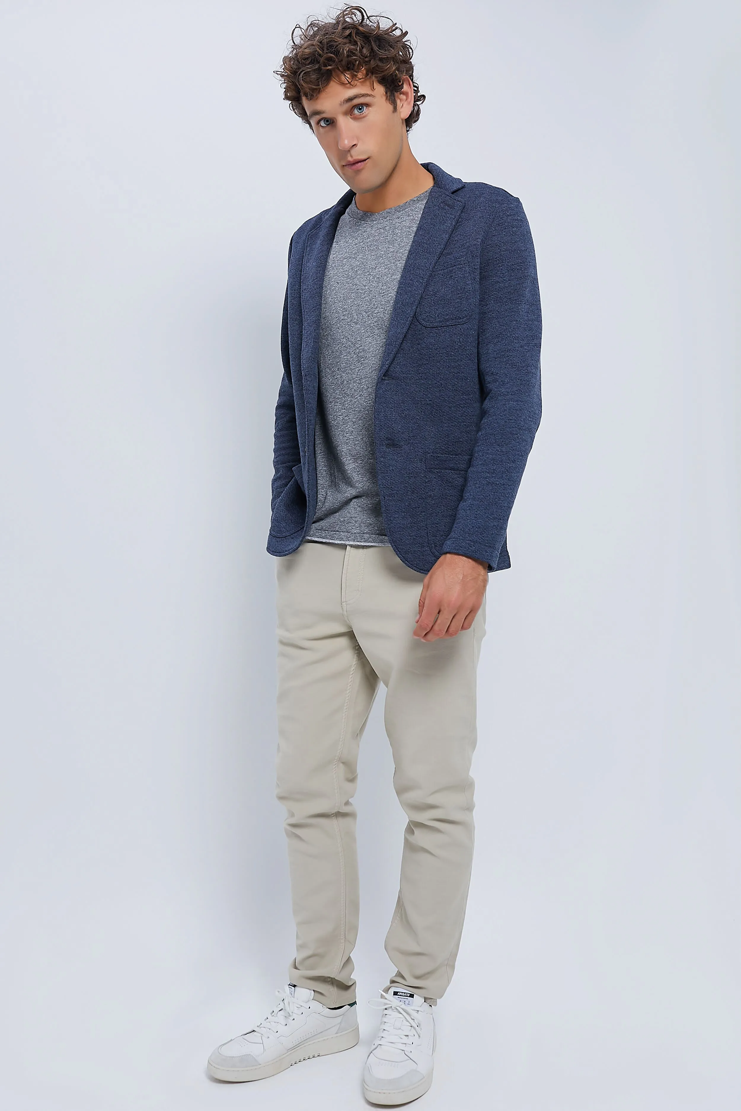 Deep Navy Inlet Knit Blazer sold by Tuckernuck product image thumbnail 2