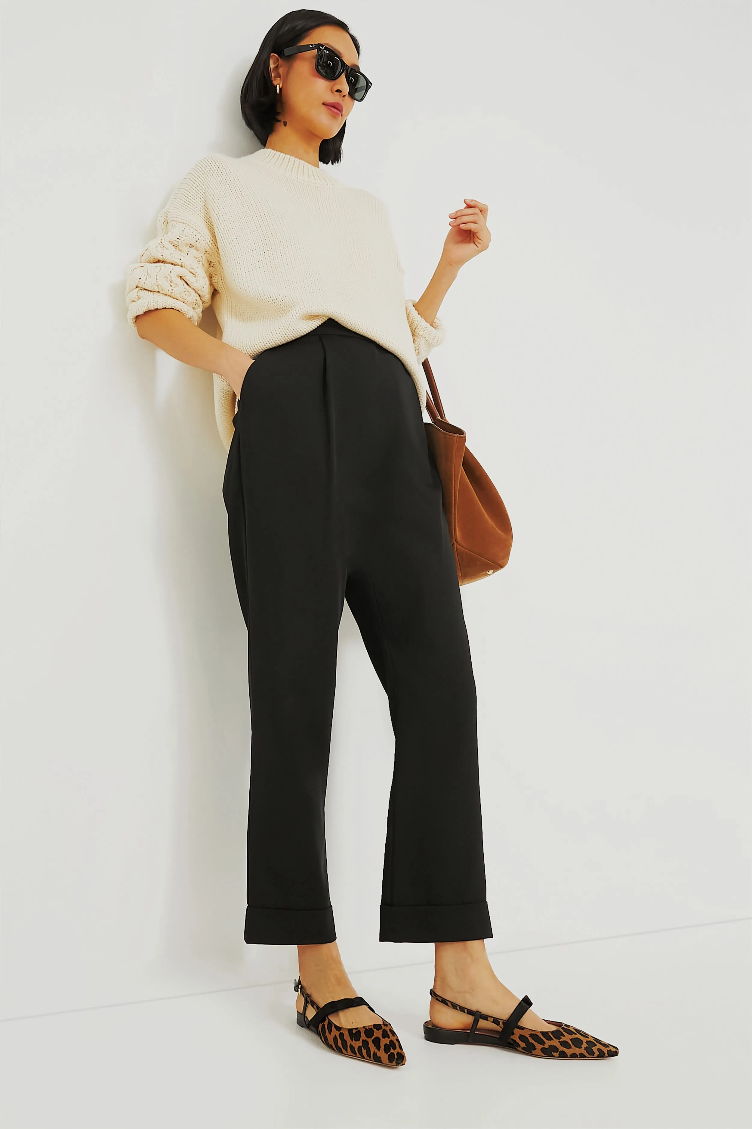 Black Pleated Duncan Trouser sold by Tuckernuck product image thumbnail 3