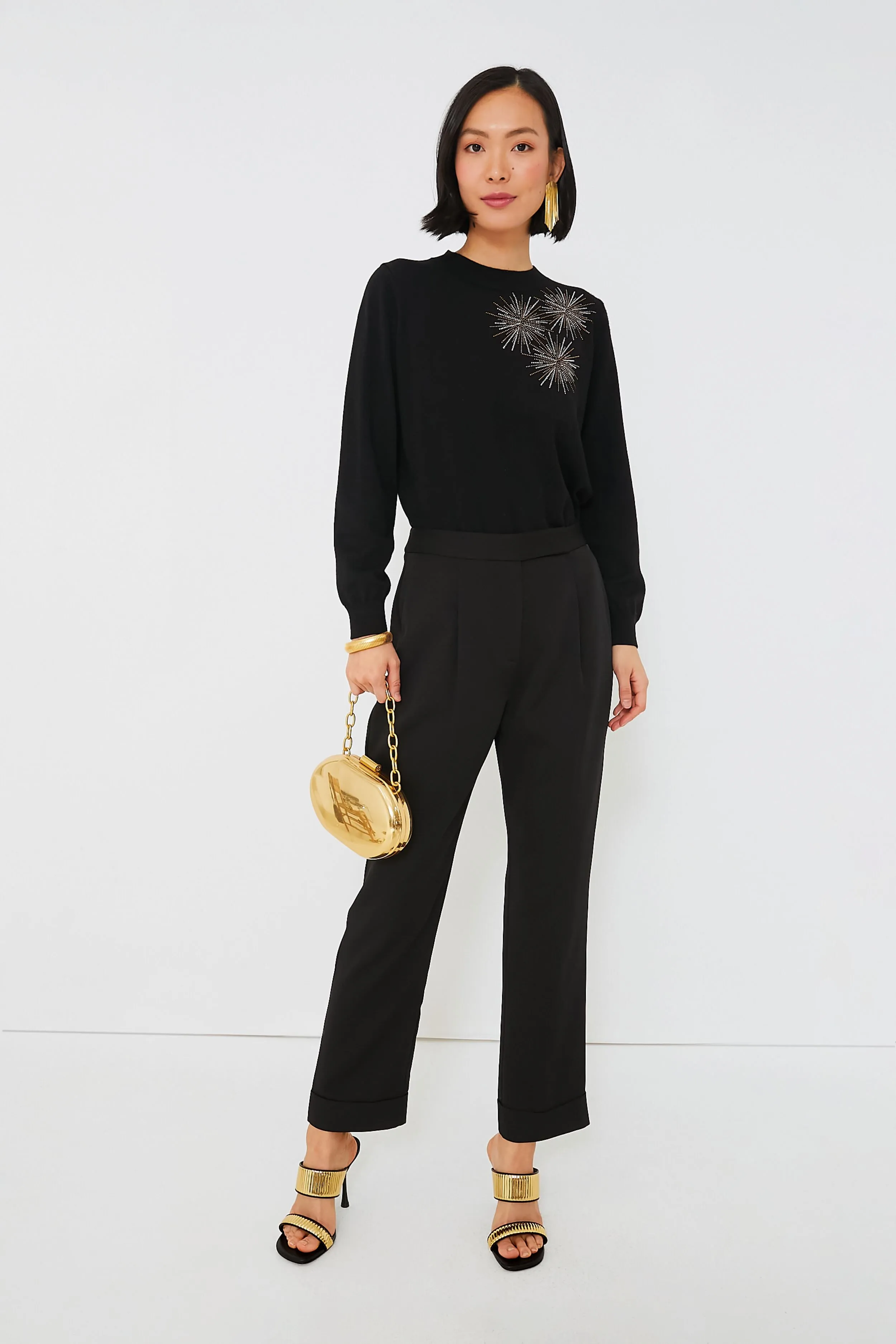 Black Pleated Duncan Trouser sold by Tuckernuck product image thumbnail 2