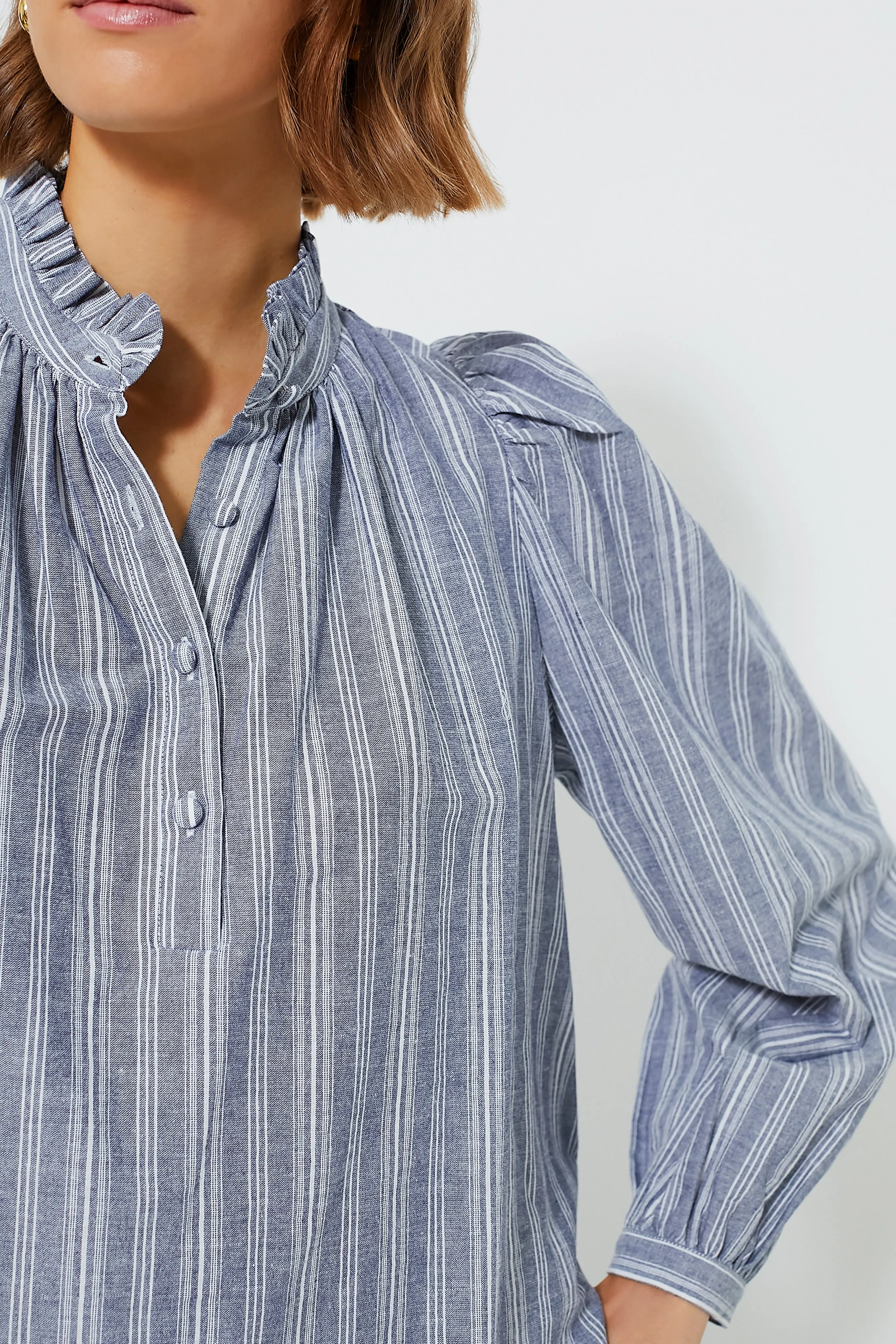 Denim Stripe Cosette Button Down sold by Tuckernuck product image thumbnail 5