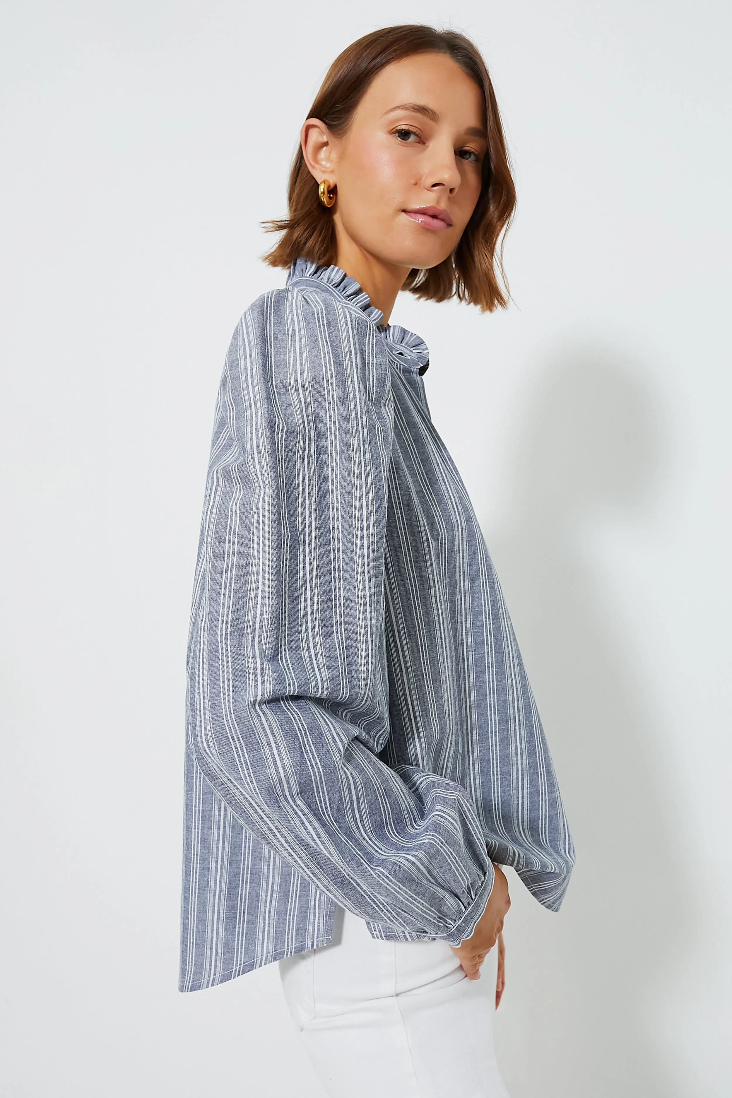 Denim Stripe Cosette Button Down sold by Tuckernuck product image thumbnail 3