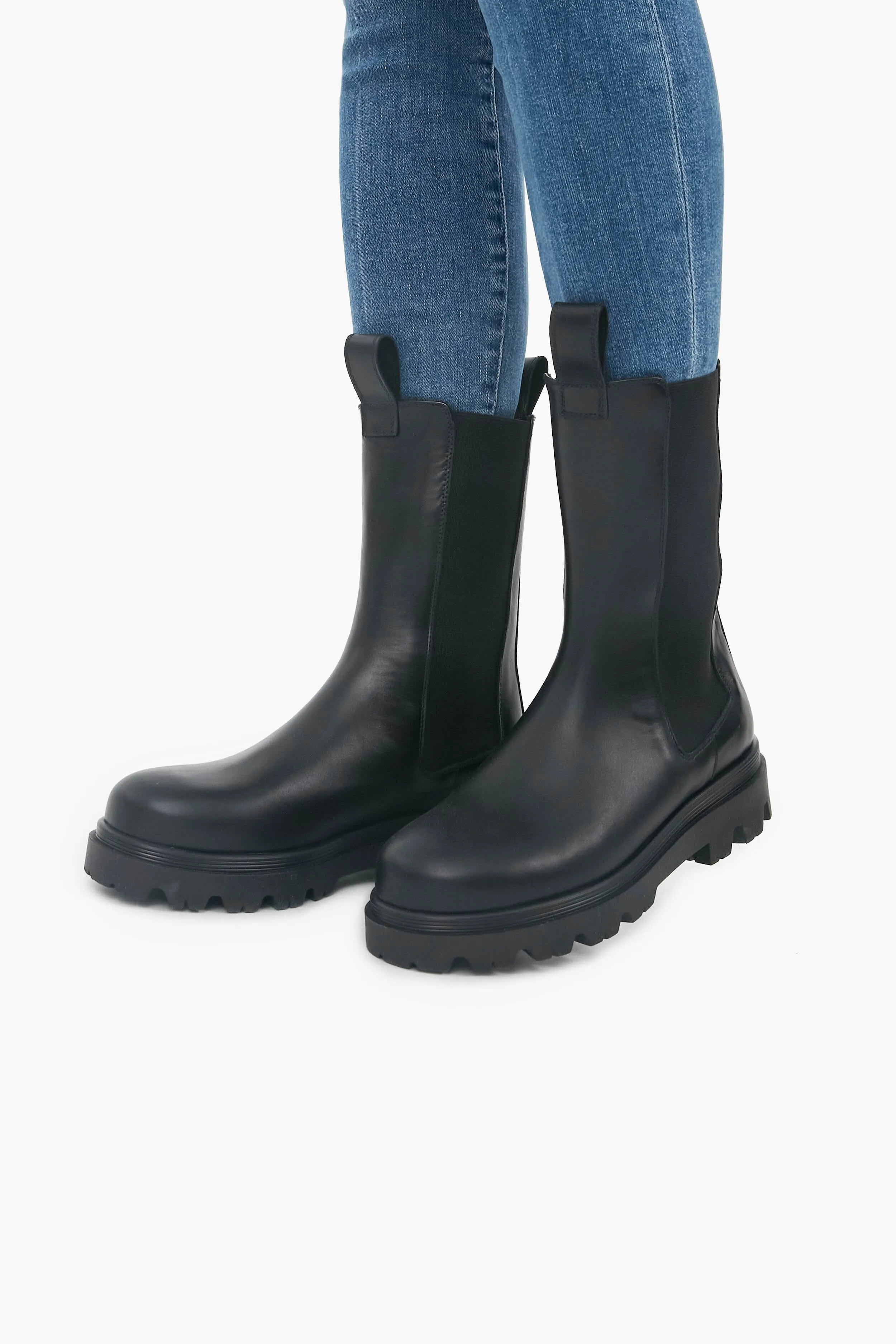 Black Leather Lia Boots sold by Tuckernuck product image thumbnail 2