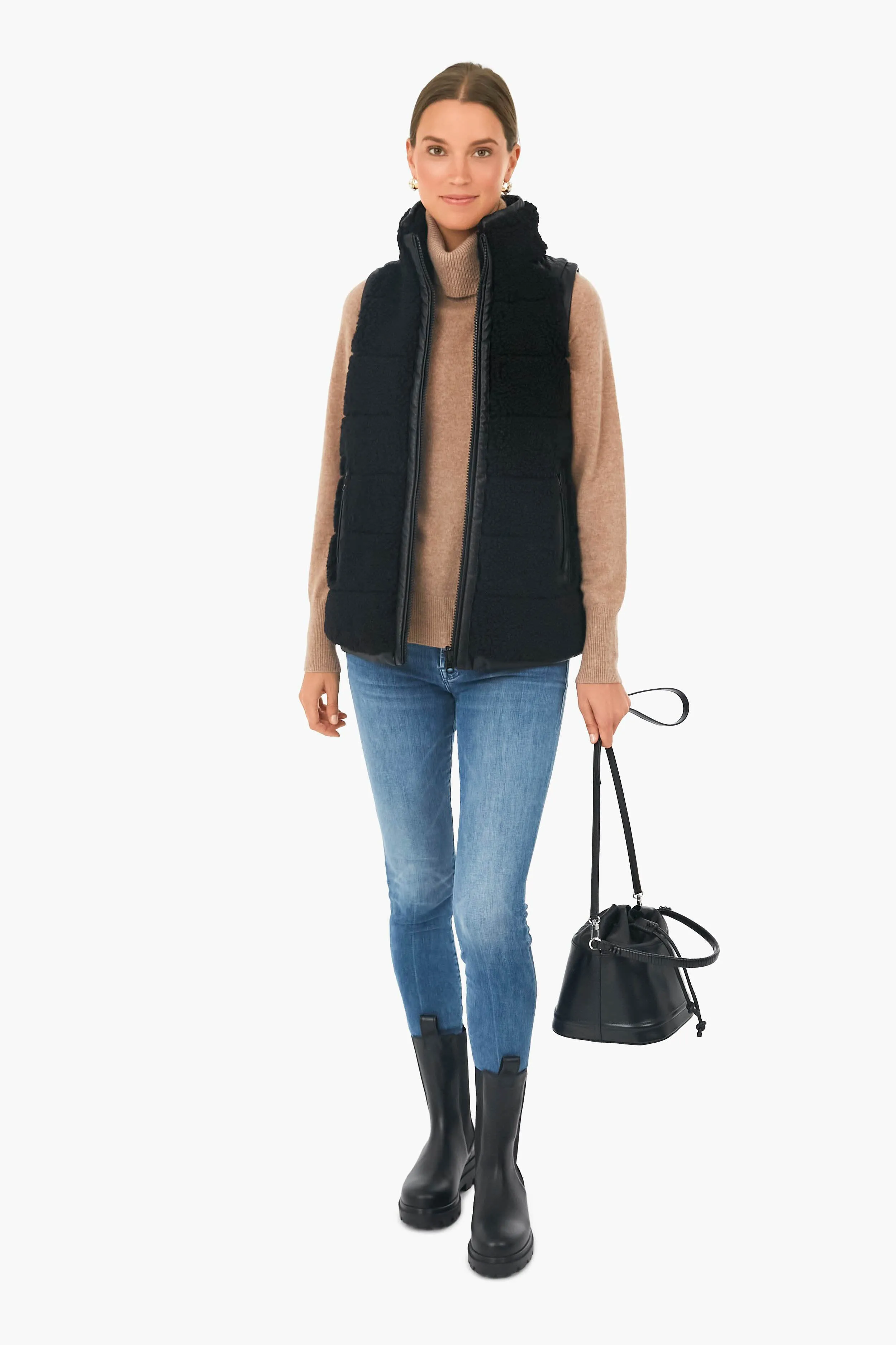 Black Leather Lia Boots sold by Tuckernuck product image thumbnail 3