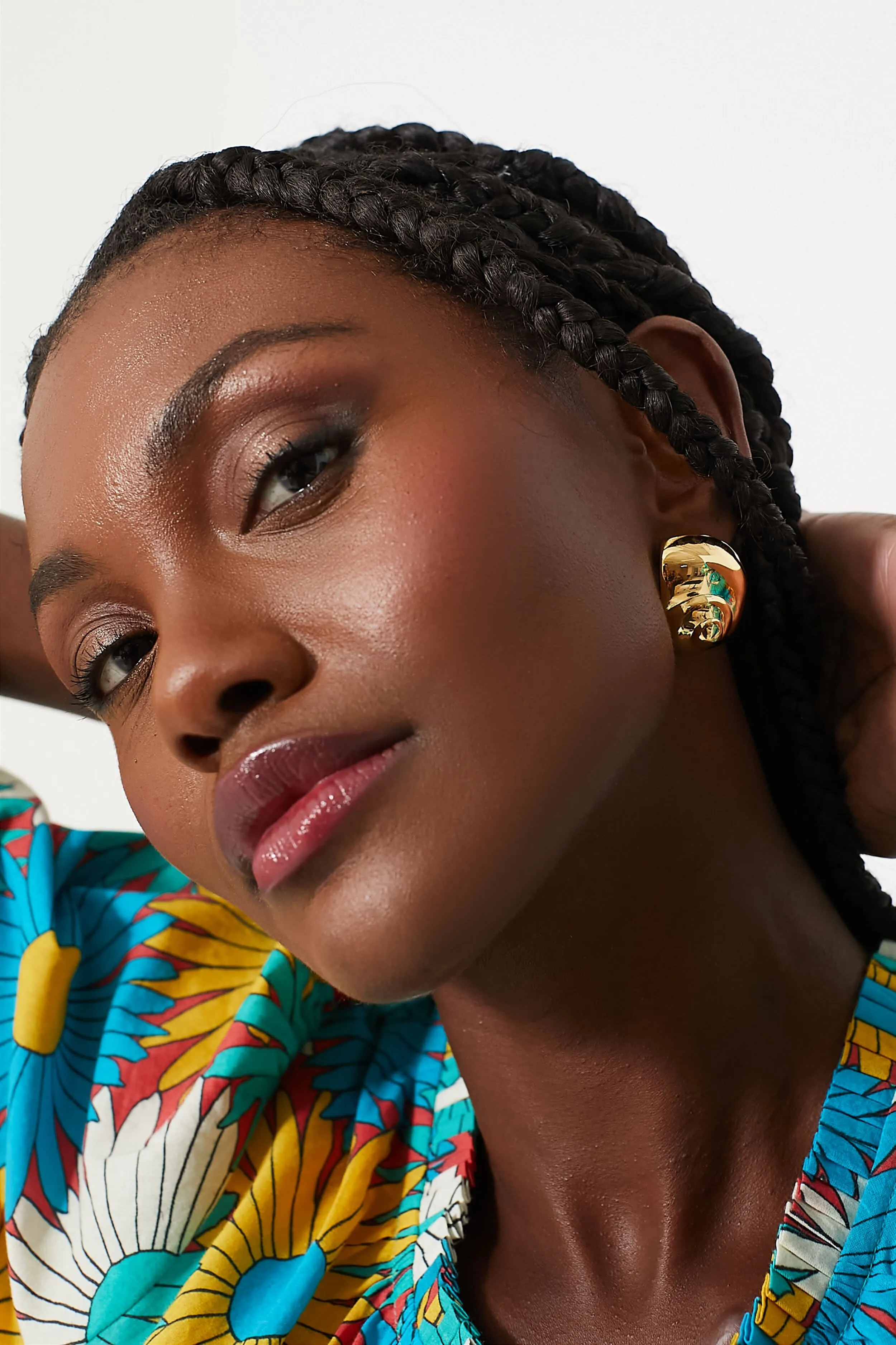 Gold Natica Stud Earrings sold by Tuckernuck product image thumbnail 3