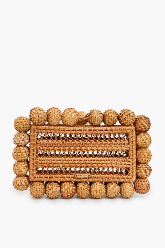 EOS Natural Rattan Clutch made by Cult Gaia