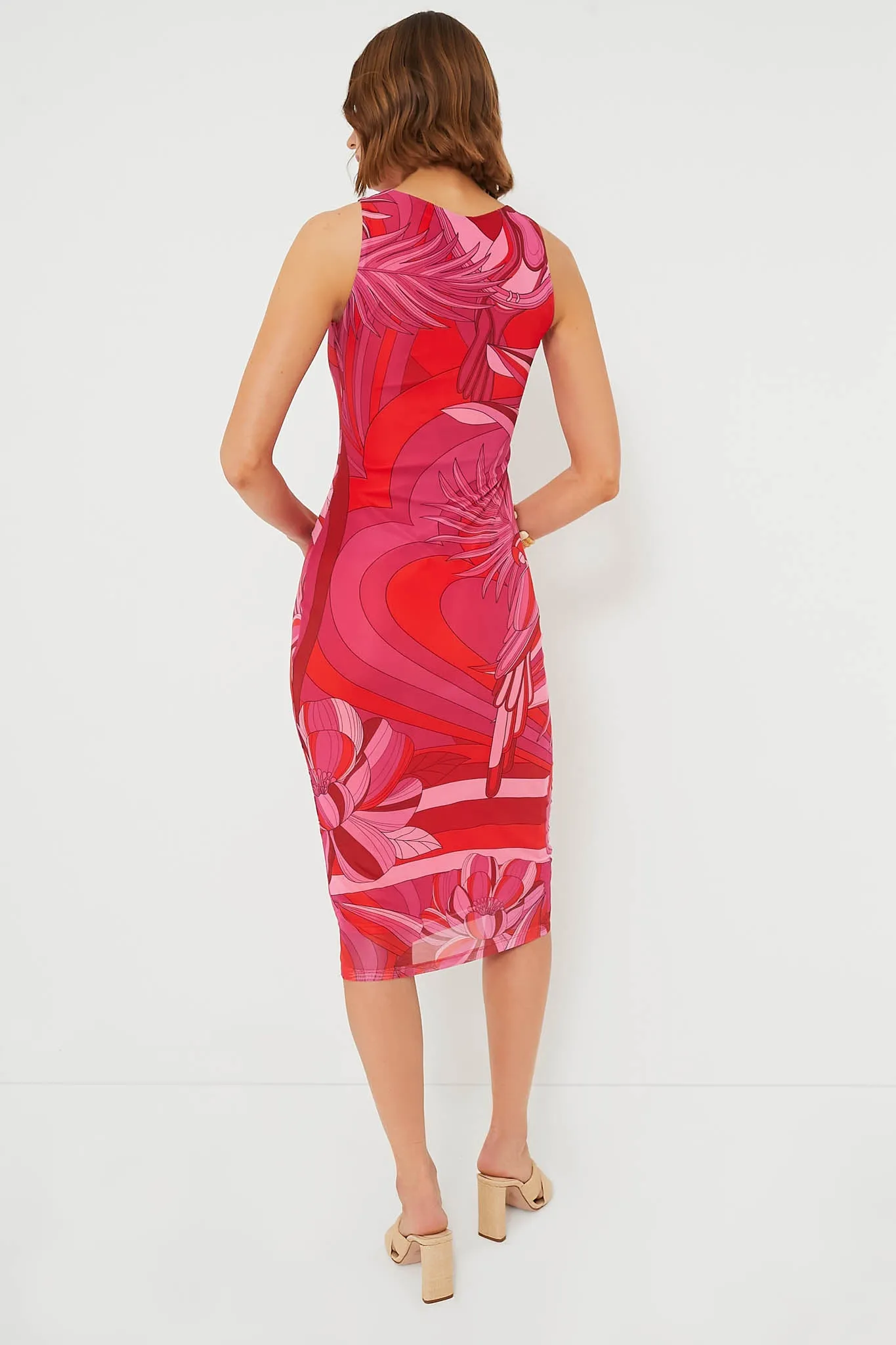 Endless Summer Red Tulle Midi Dress sold by Tuckernuck product image thumbnail 4