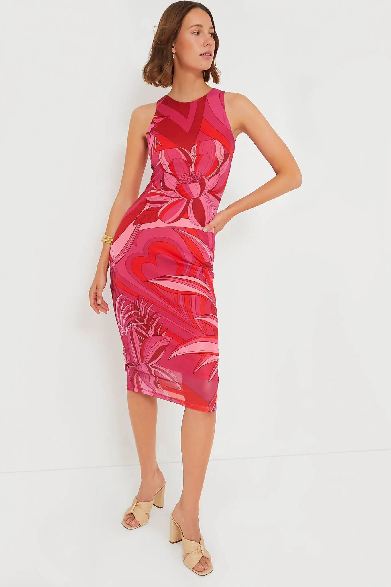 Endless Summer Red Tulle Midi Dress sold by Tuckernuck