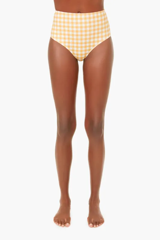 Marigold Gingham High Waisted Bottom sold by Tuckernuck