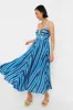Blue Stripe Linen Midi Dress sold by Tuckernuck