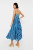 Blue Stripe Linen Midi Dress sold by Tuckernuck