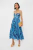 Blue Stripe Linen Midi Dress sold by Tuckernuck