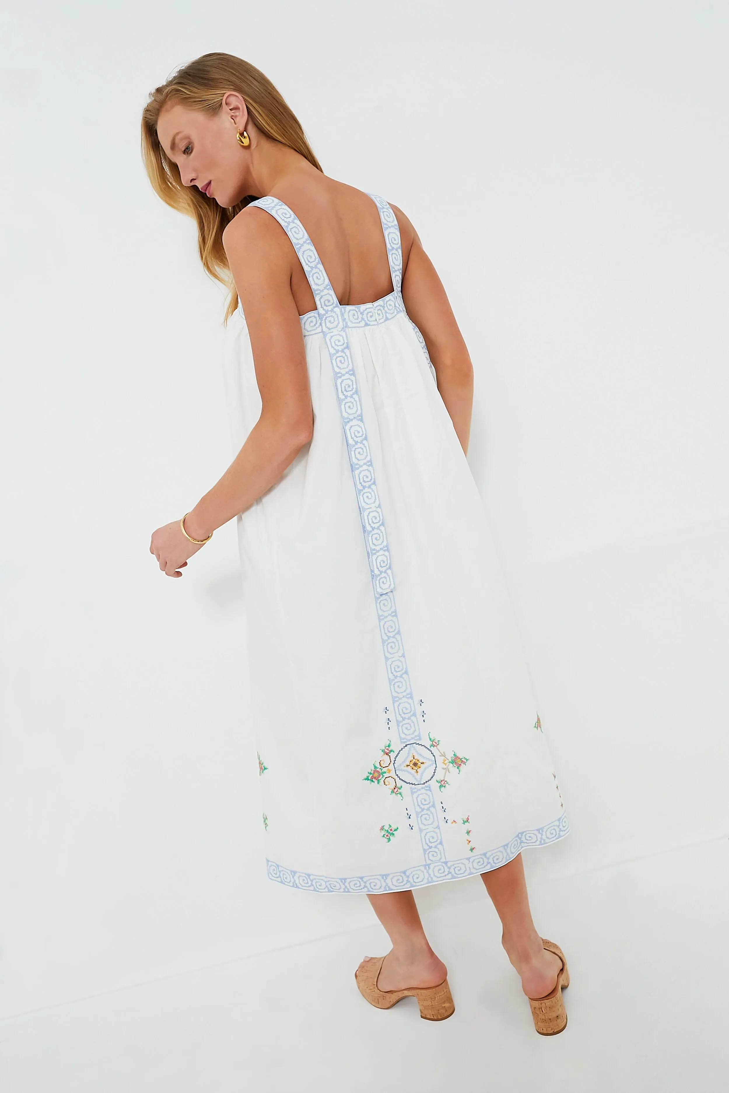 Mosaic Embroidery Sailor Dress sold by Tuckernuck product image thumbnail 4