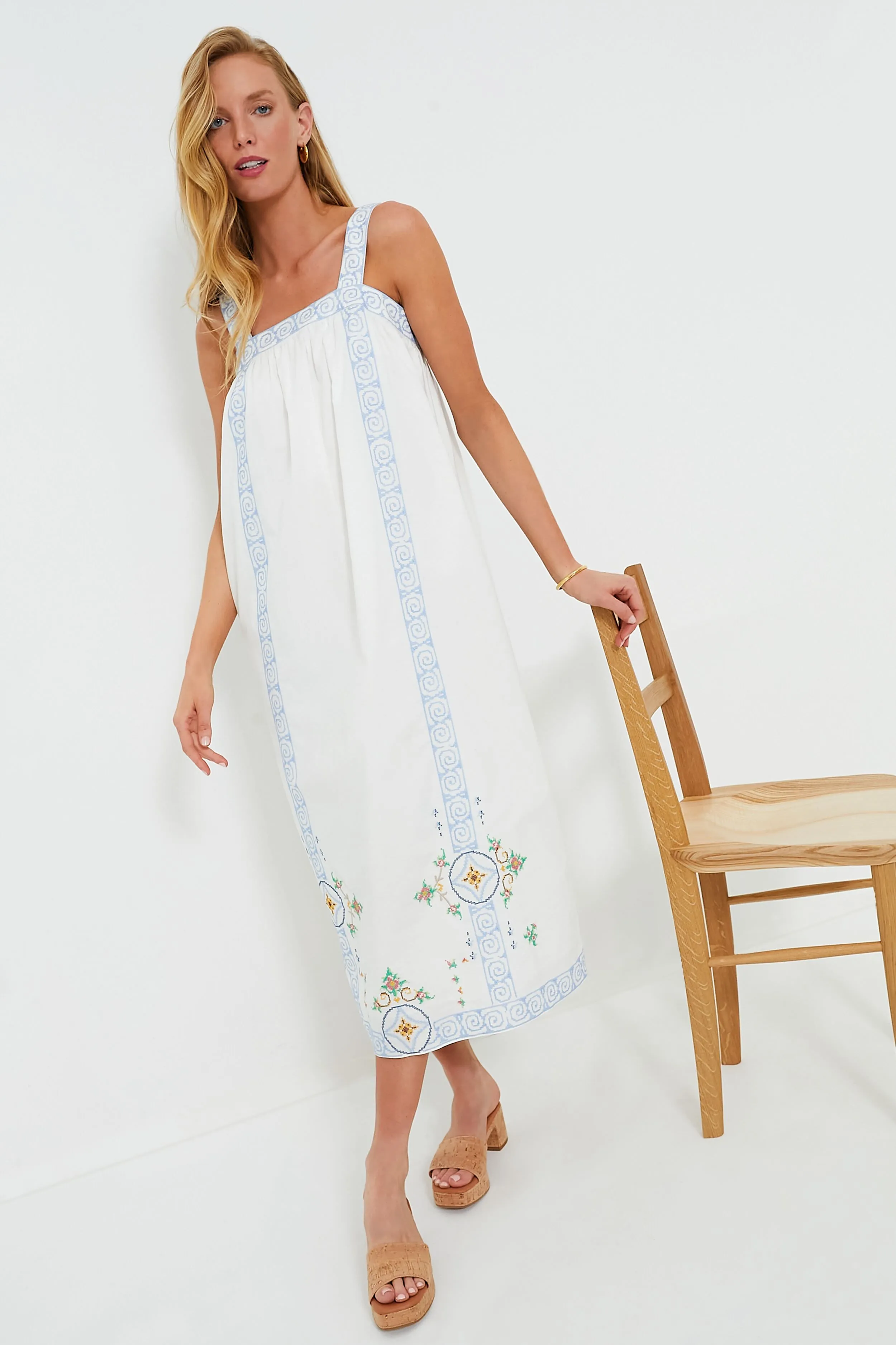 Mosaic Embroidery Sailor Dress sold by Tuckernuck product image thumbnail 2