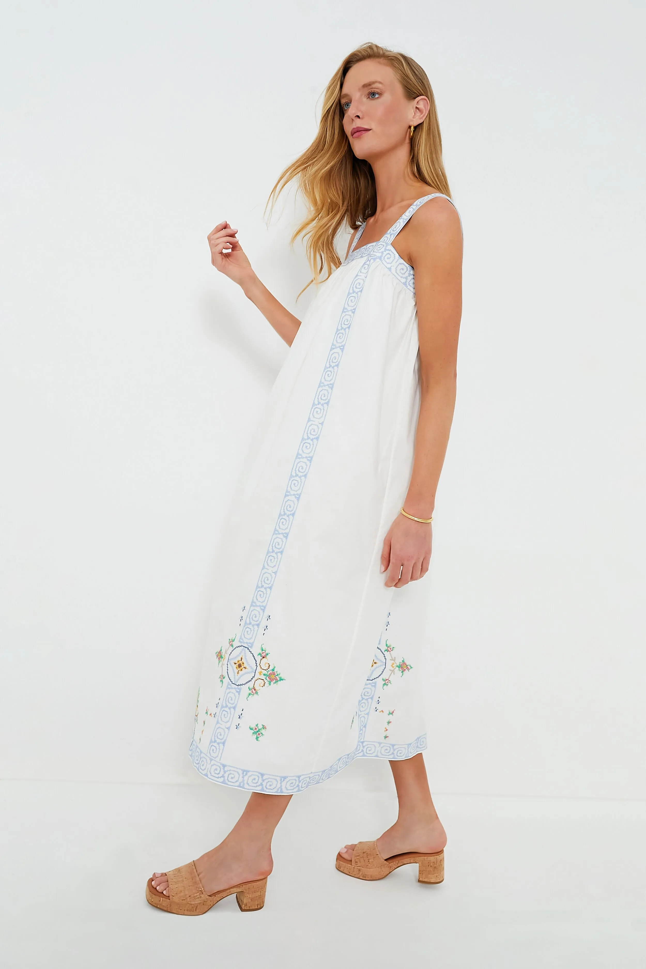 Mosaic Embroidery Sailor Dress sold by Tuckernuck product image thumbnail 3