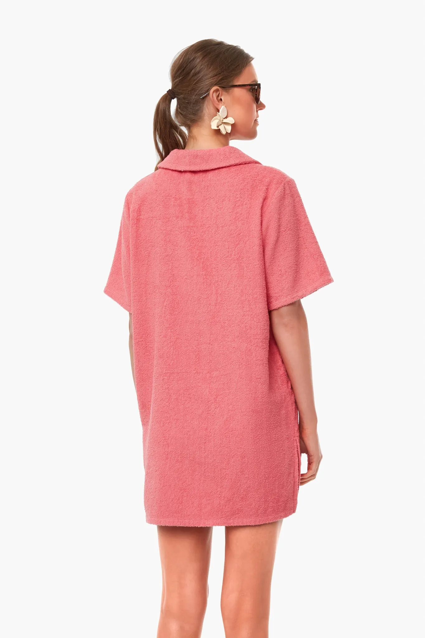 Pink Polo Terry Dress sold by Tuckernuck product image thumbnail 4