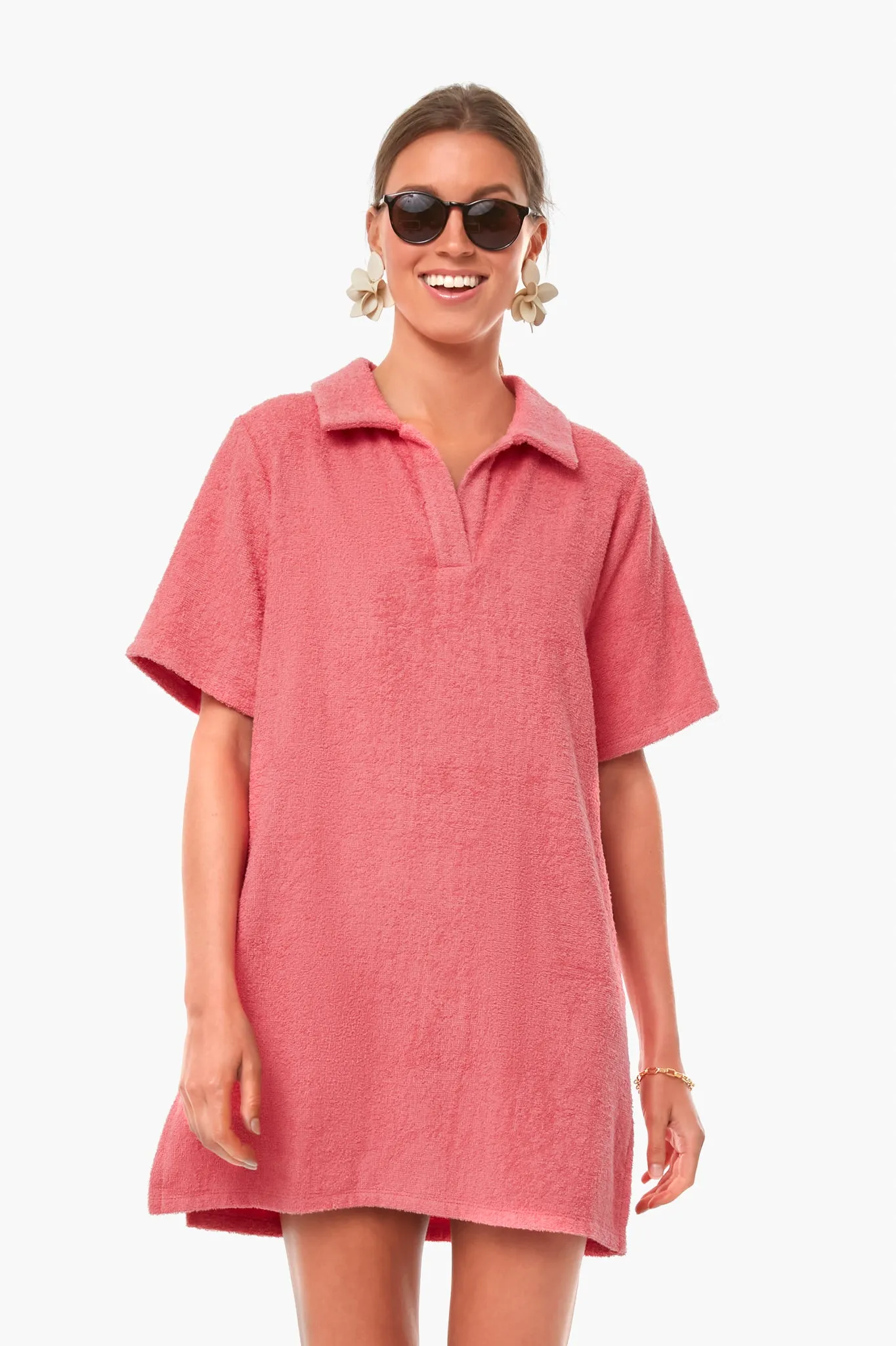 Pink Polo Terry Dress sold by Tuckernuck product image thumbnail 2
