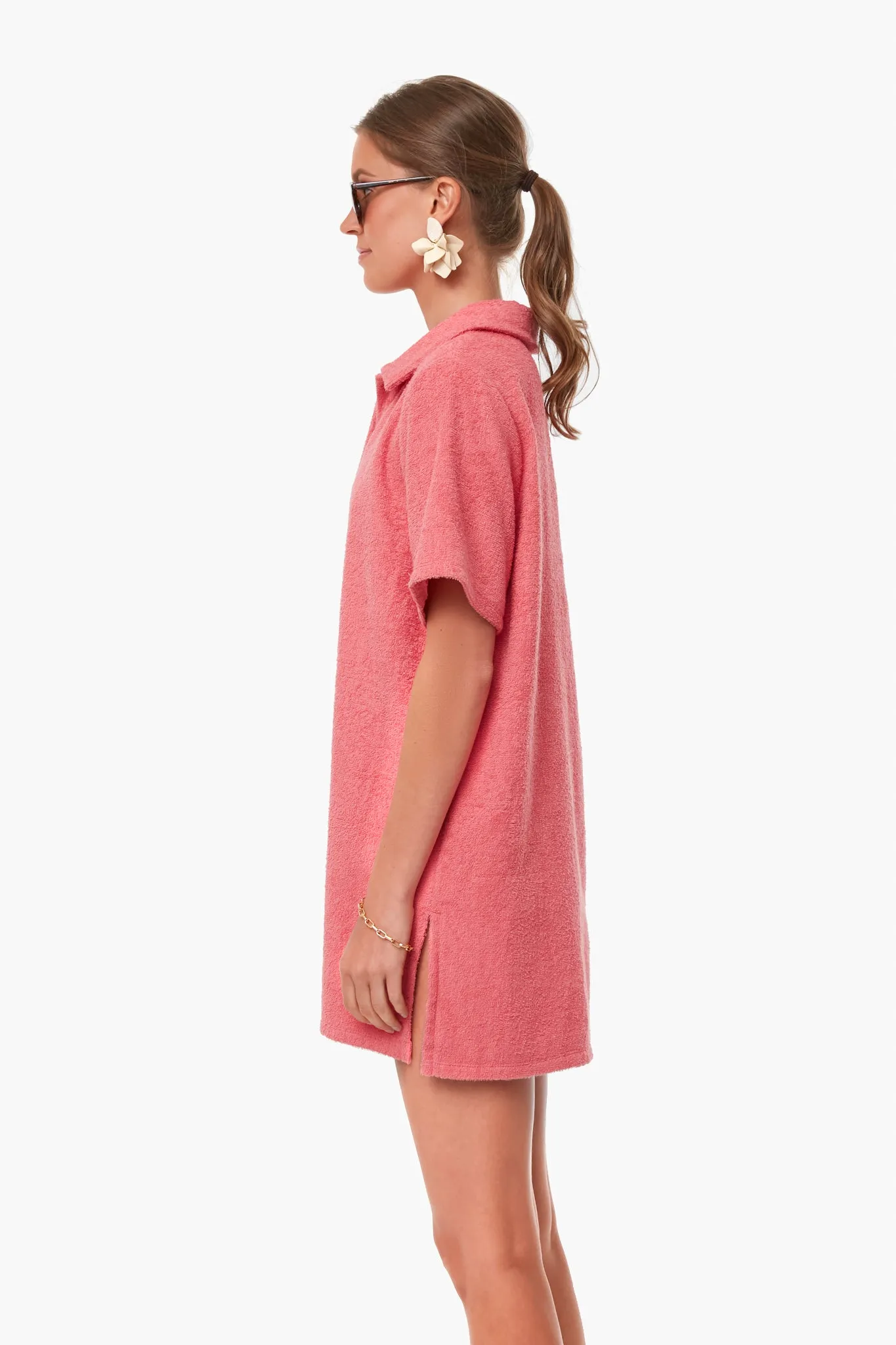 Pink Polo Terry Dress sold by Tuckernuck product image thumbnail 3