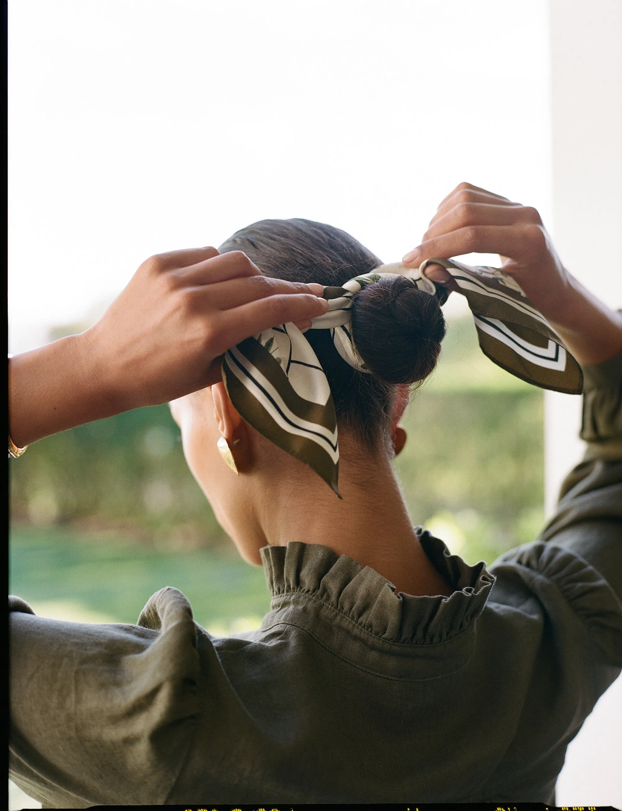 Fresher Buds Small Silk Scarf sold by Tuckernuck product image thumbnail 2