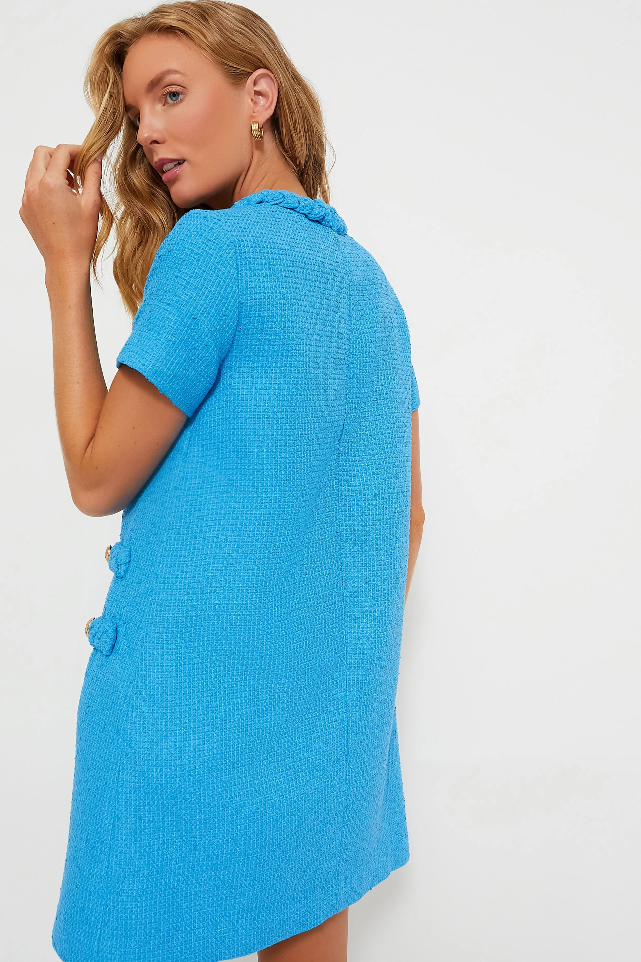 Capri Blue Tweed Jackie Dress sold by Tuckernuck product image thumbnail 4