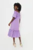 Purple Shirred Capri Midi Dress sold by Tuckernuck
