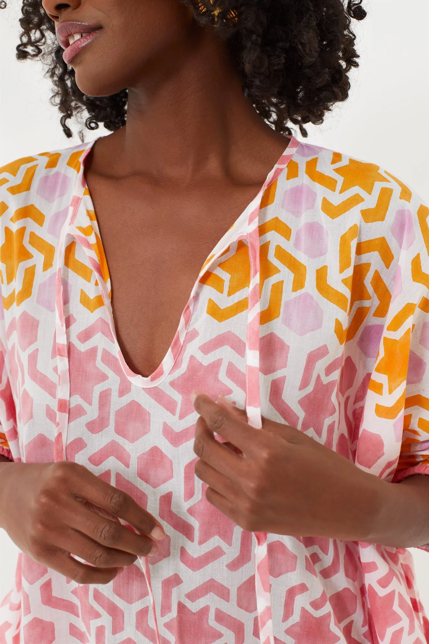 Pinkostia Thiago Long Kaftan sold by Tuckernuck product image thumbnail 5