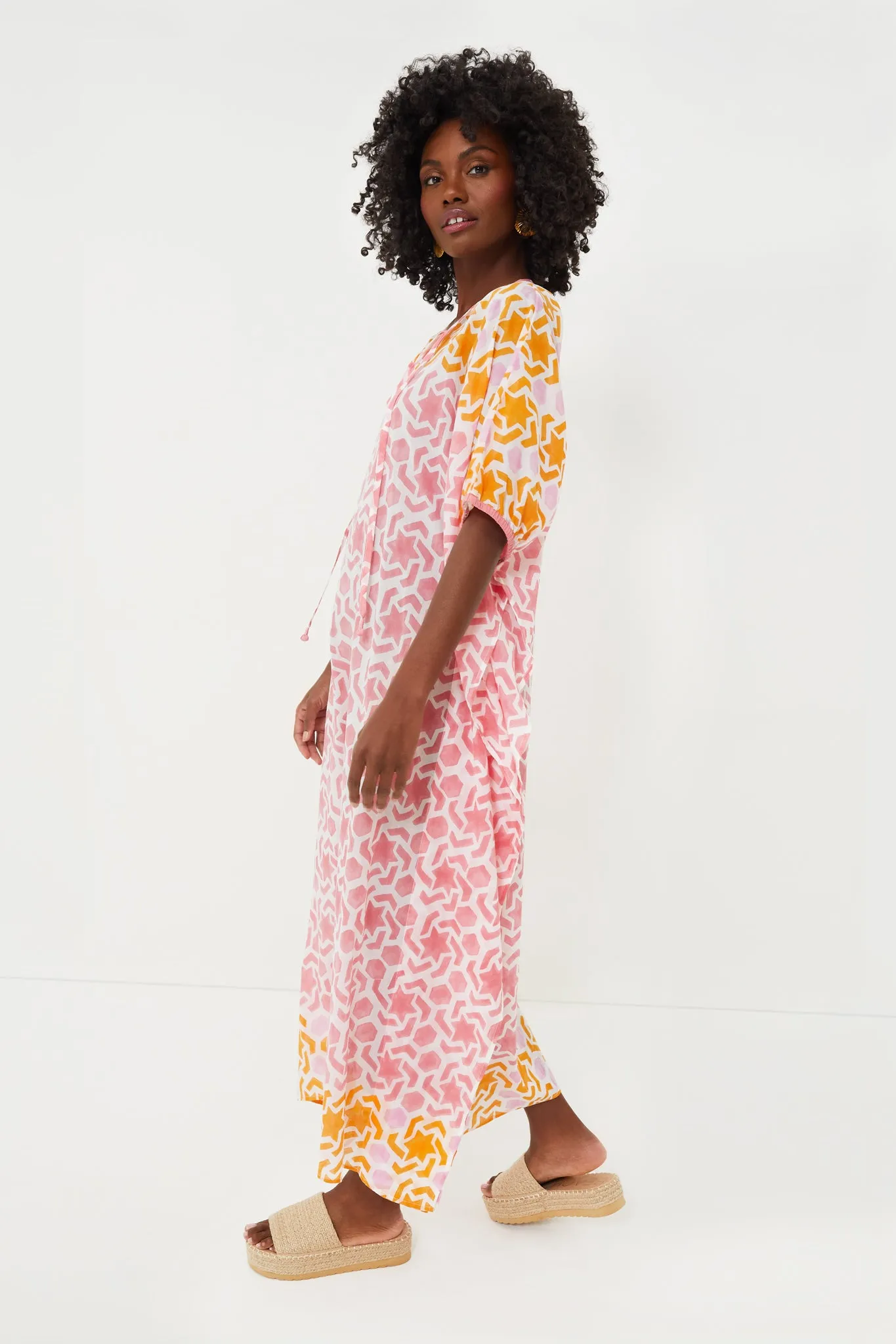Pinkostia Thiago Long Kaftan sold by Tuckernuck product image thumbnail 3