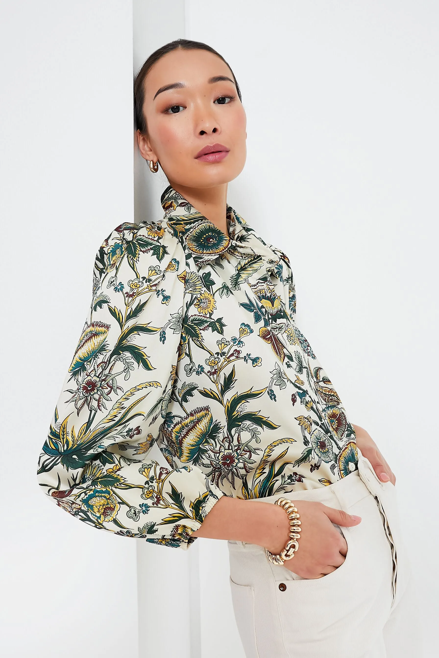 Sharp Floral Serena Blouse sold by Tuckernuck product image thumbnail 2