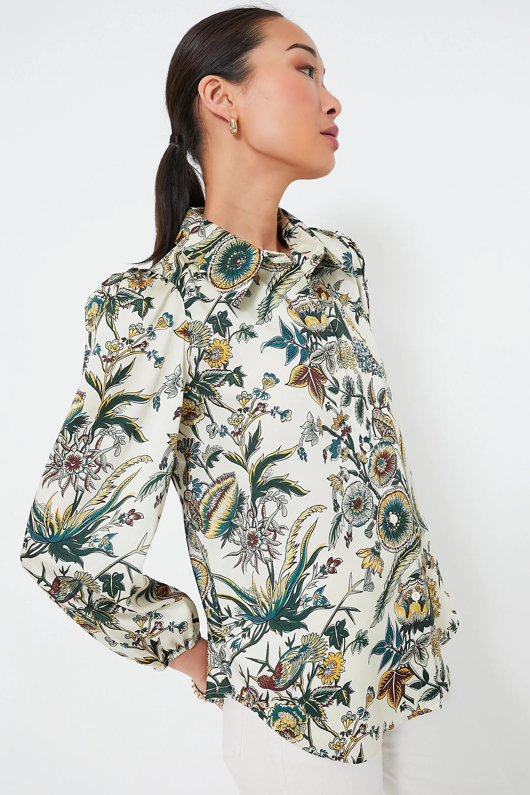 Sharp Floral Serena Blouse sold by Tuckernuck product image thumbnail 3