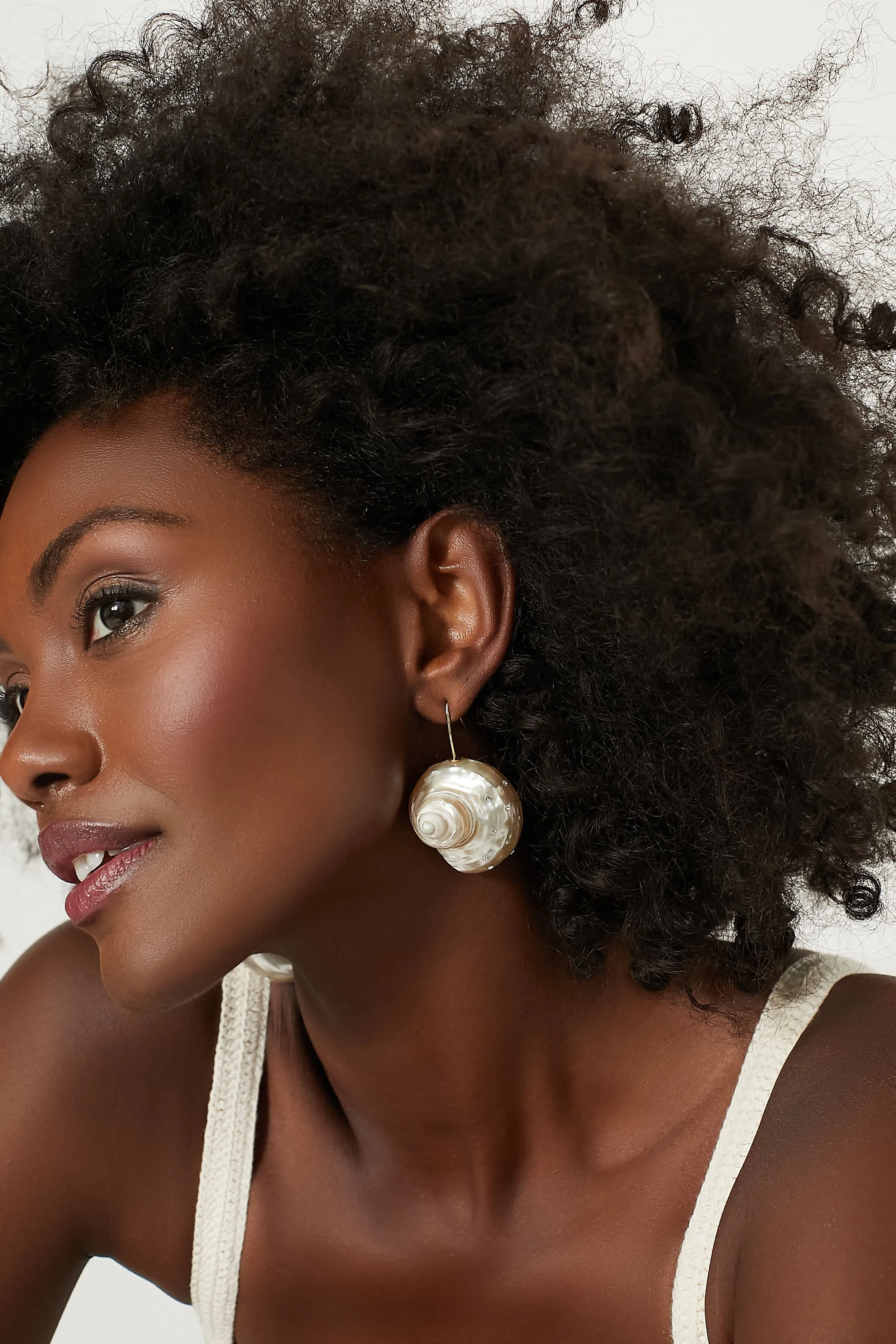 White Sundial Earrings sold by Tuckernuck product image thumbnail 4