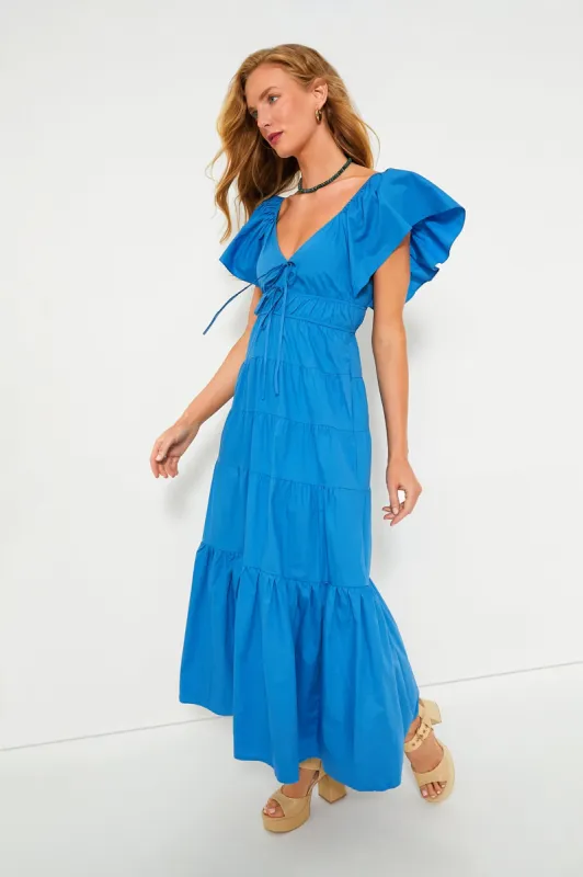 Blue V-Neck Maxi Dress sold by Tuckernuck