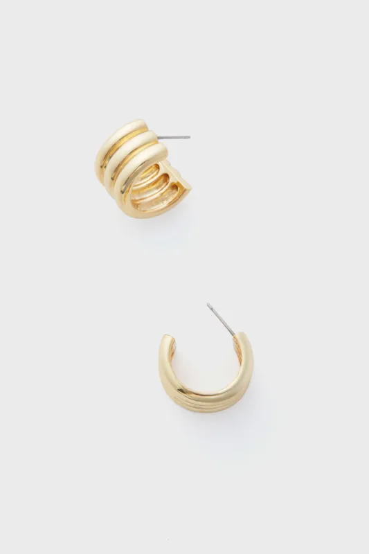 Gold Pauline Hoops sold by Tuckernuck