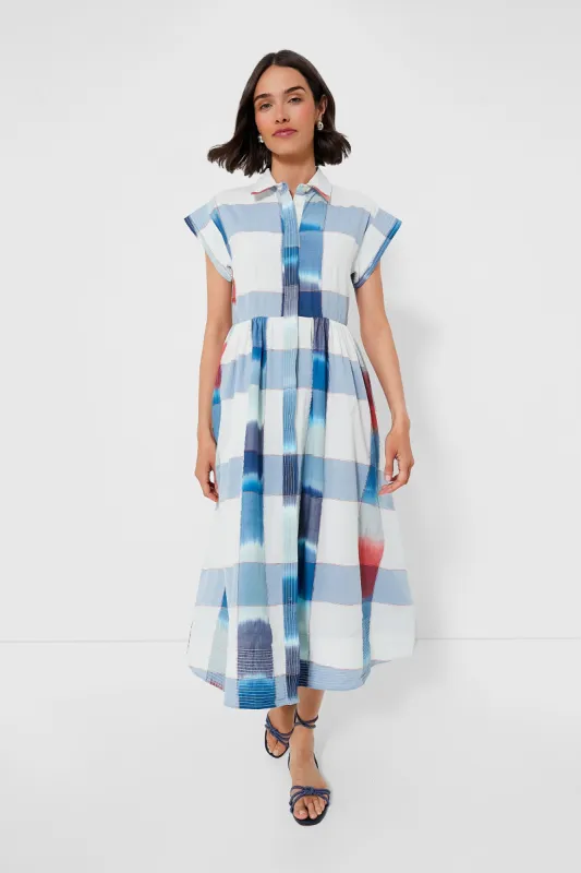 Montauk Blue Belted Shirt Dress sold by Tuckernuck