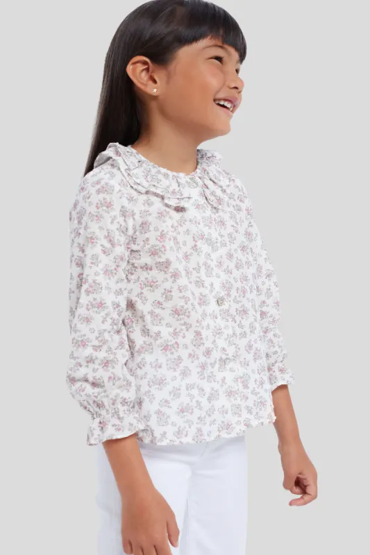 Lila Long Sleeve Girl's Shirt sold by Tuckernuck
