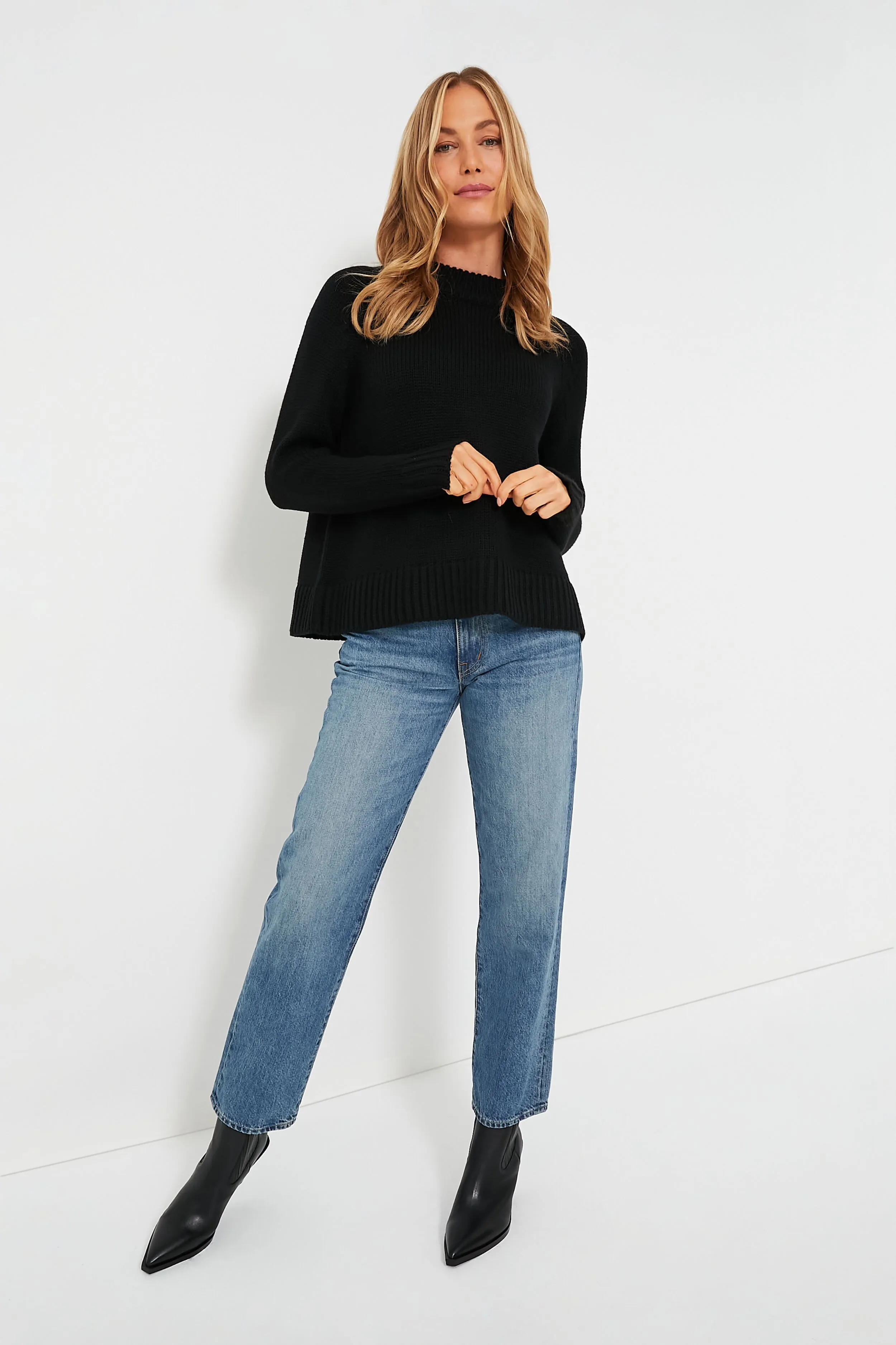 Black Leather Mandey Booties sold by Tuckernuck product image thumbnail 2