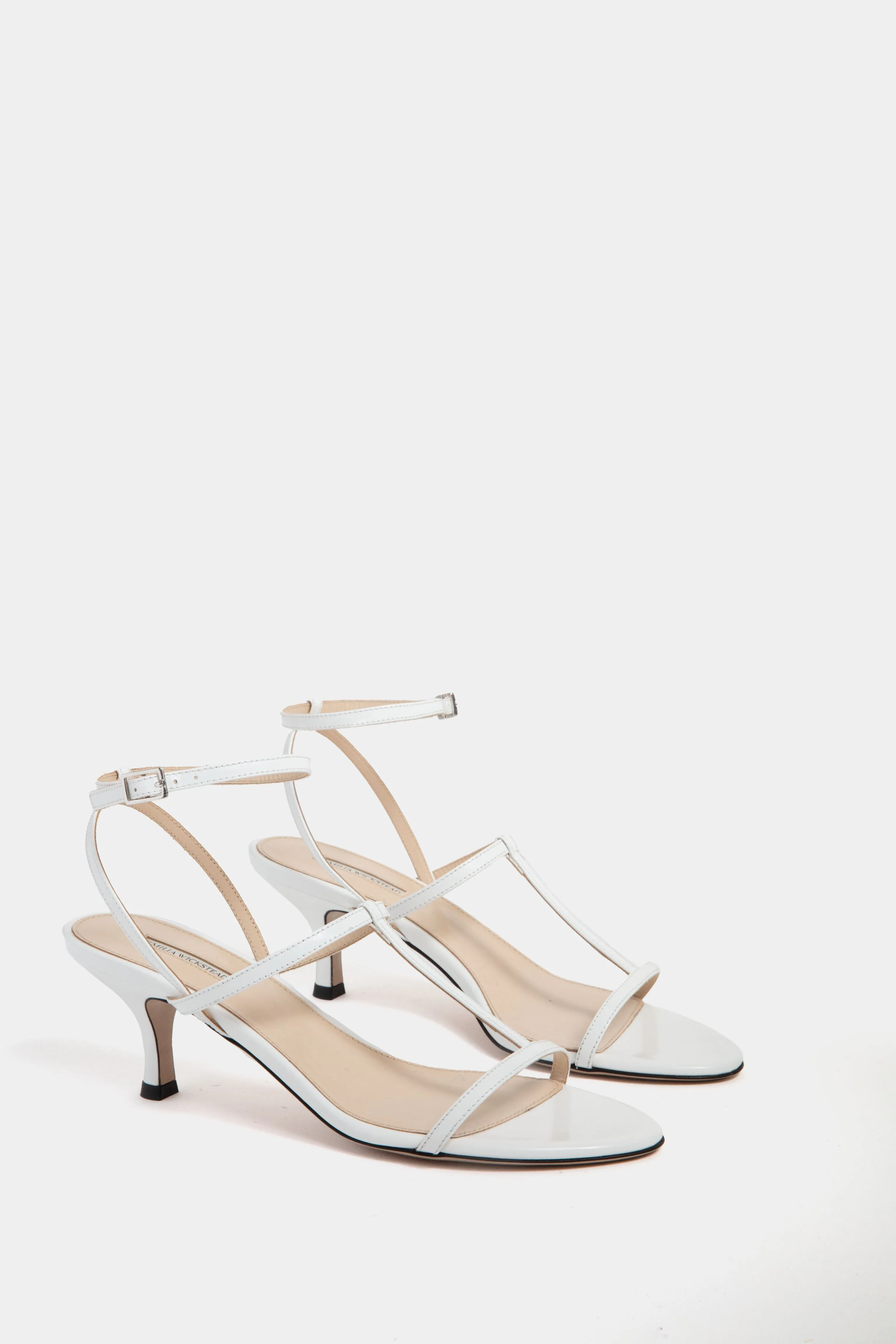 White Novie Leather Kitten Heels sold by Tuckernuck product image thumbnail 4